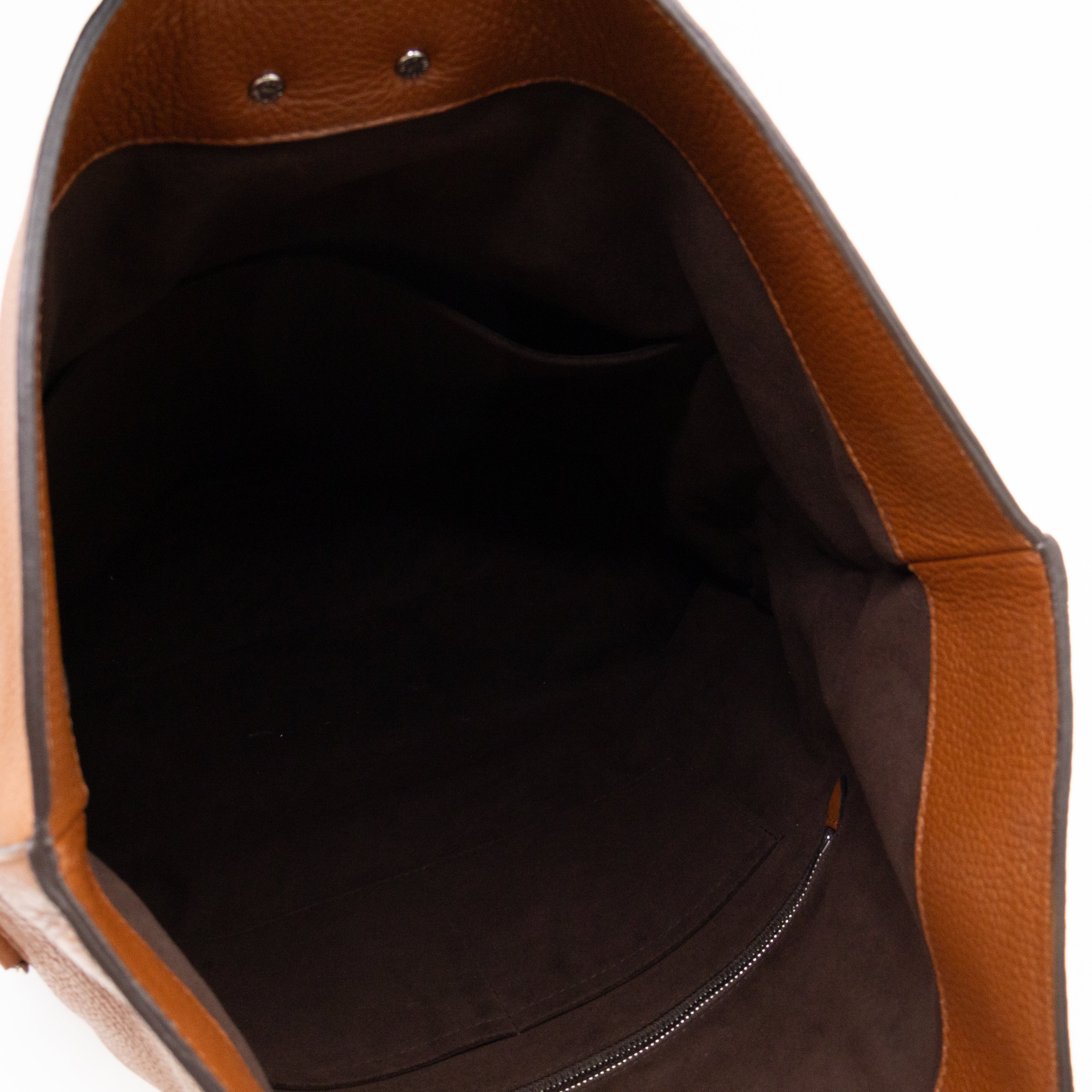 Automne-Hiver Defile Homme North South Tote Brown Leather