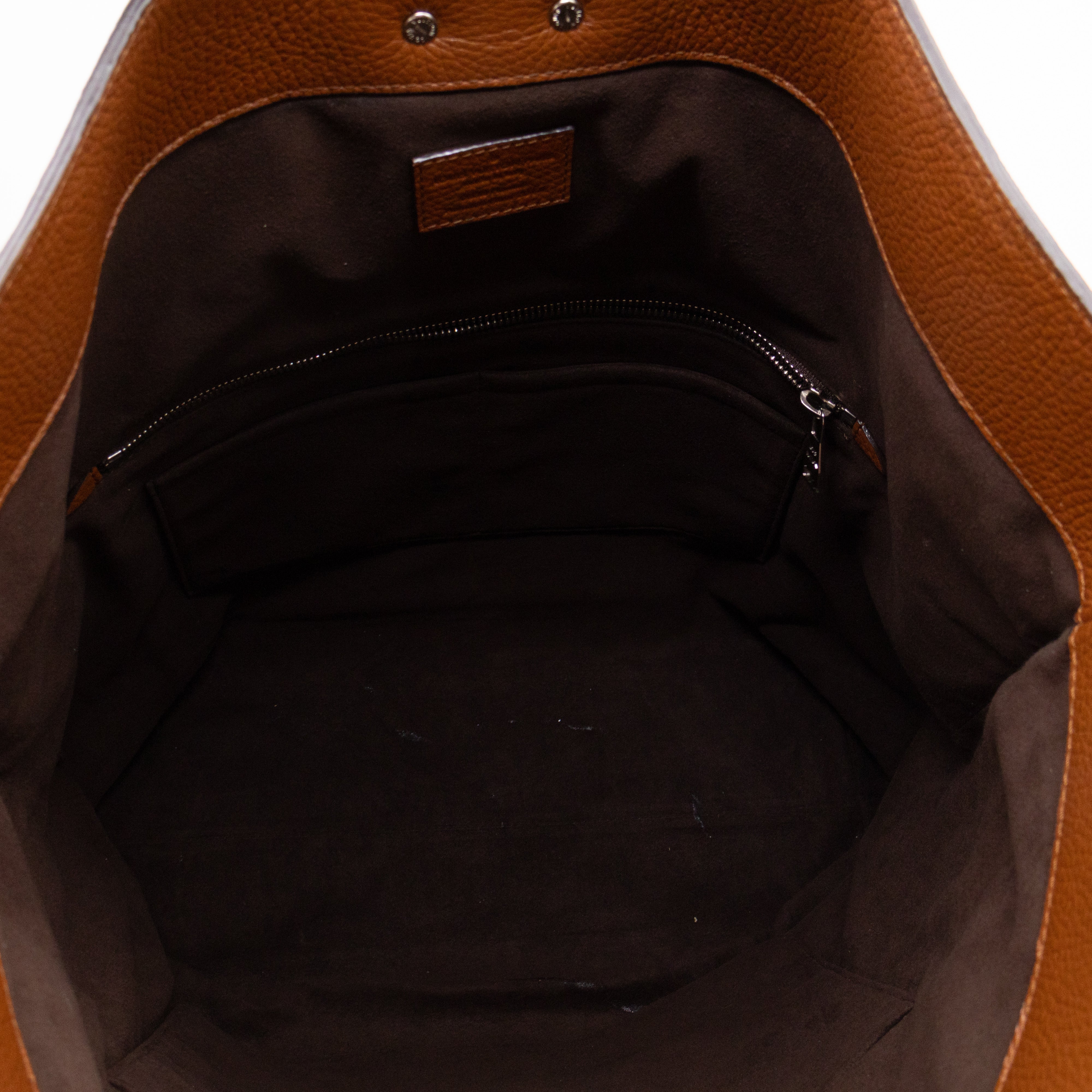 Automne-Hiver Defile Homme North South Tote Brown Leather