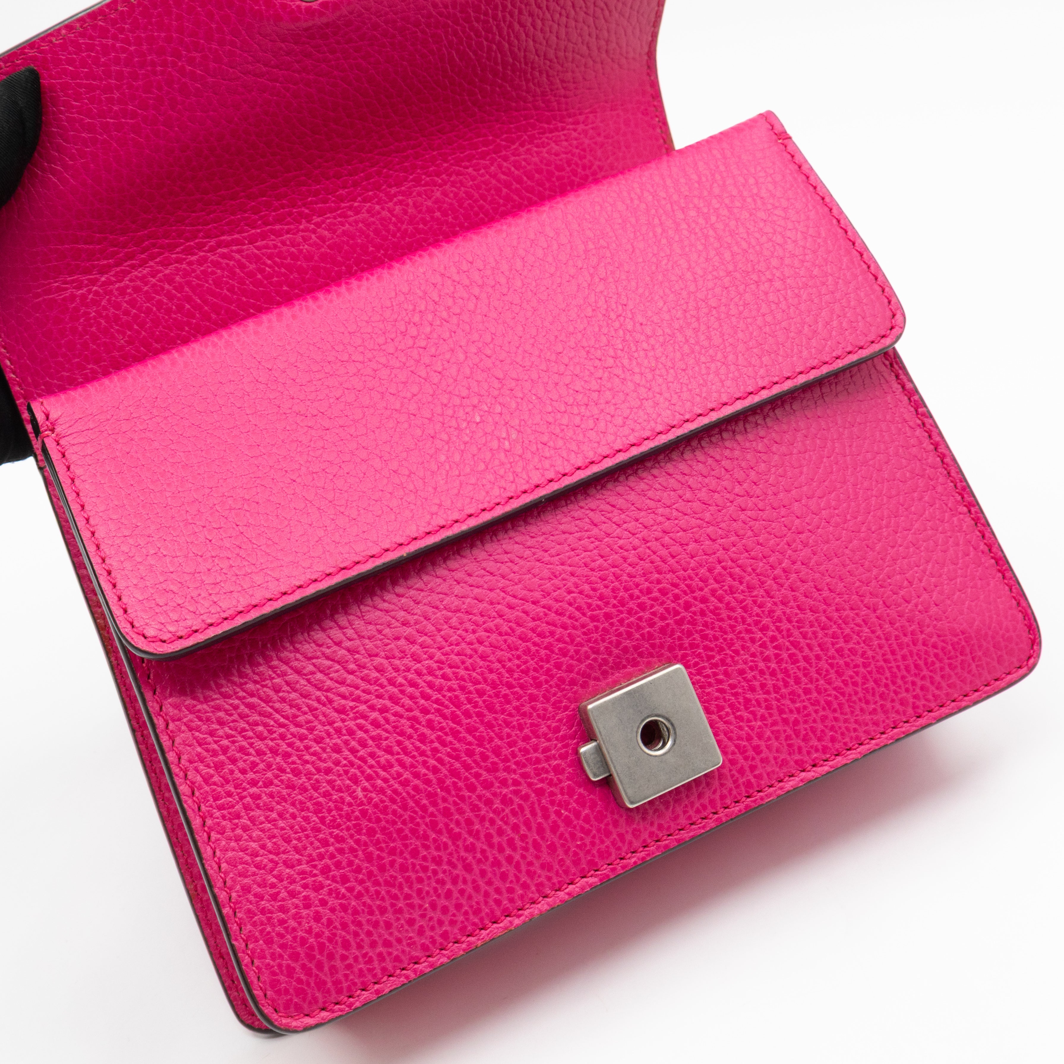 Dionysus Mini Pink Leather