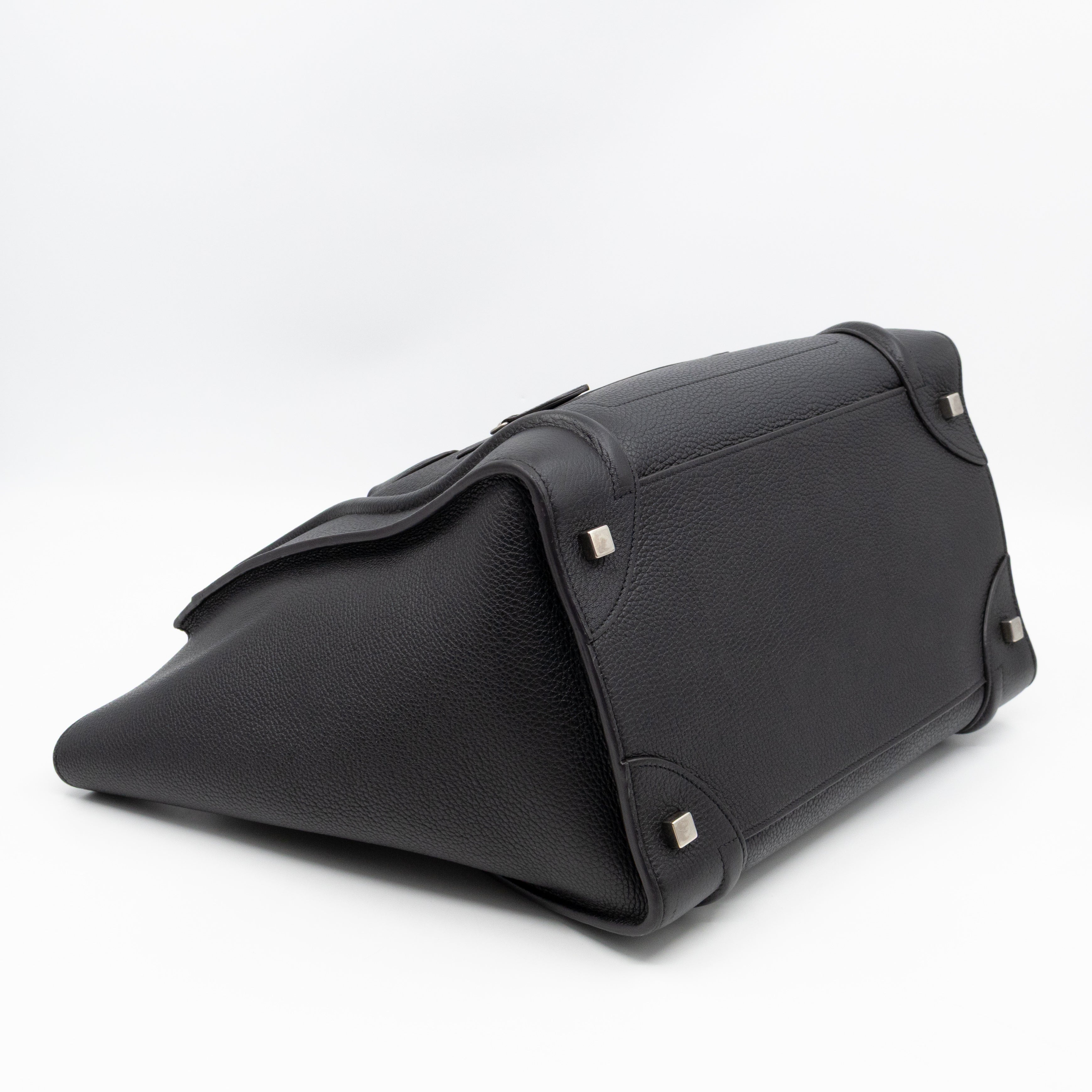 Mini Luggage Black Leather