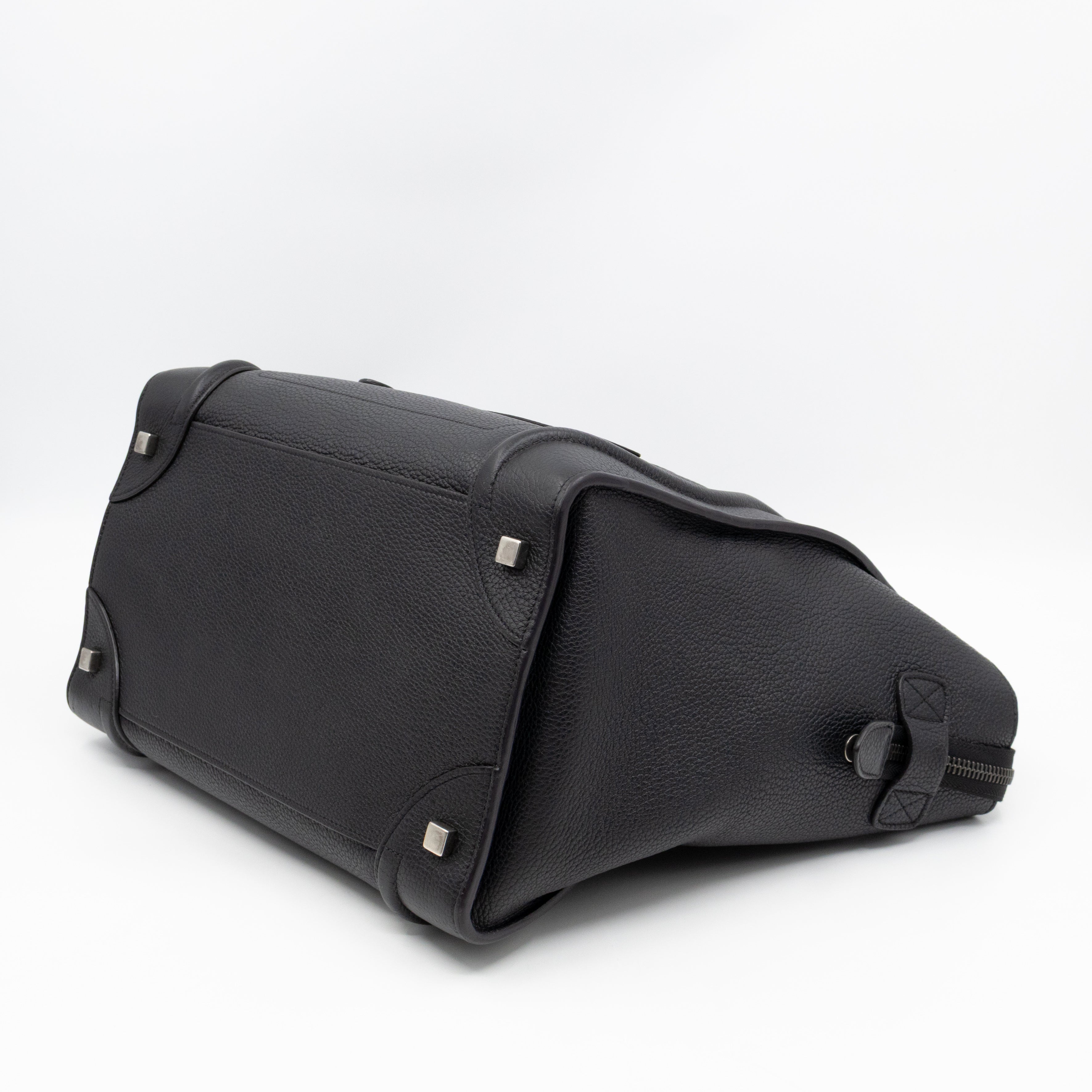 Mini Luggage Black Leather
