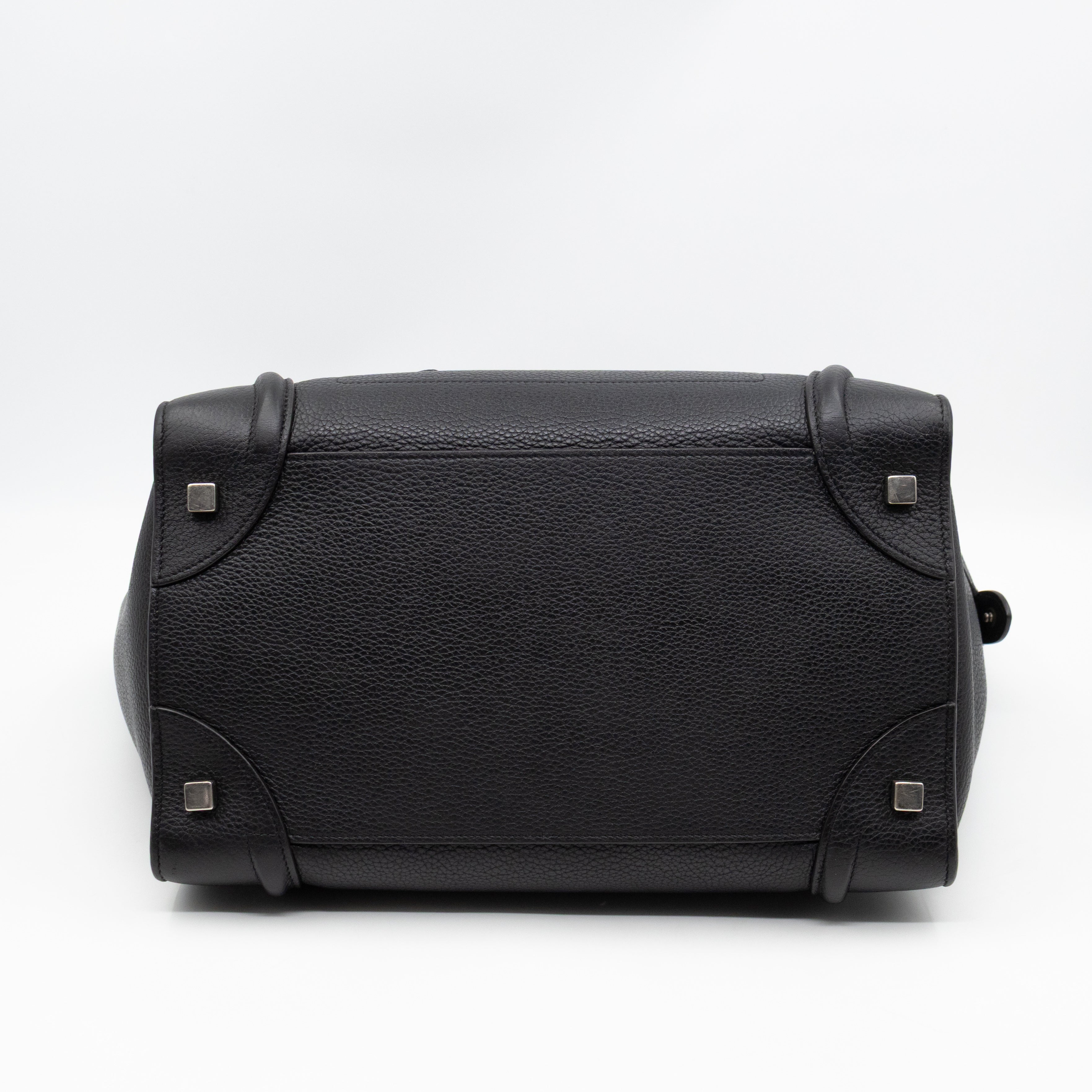 Mini Luggage Black Leather