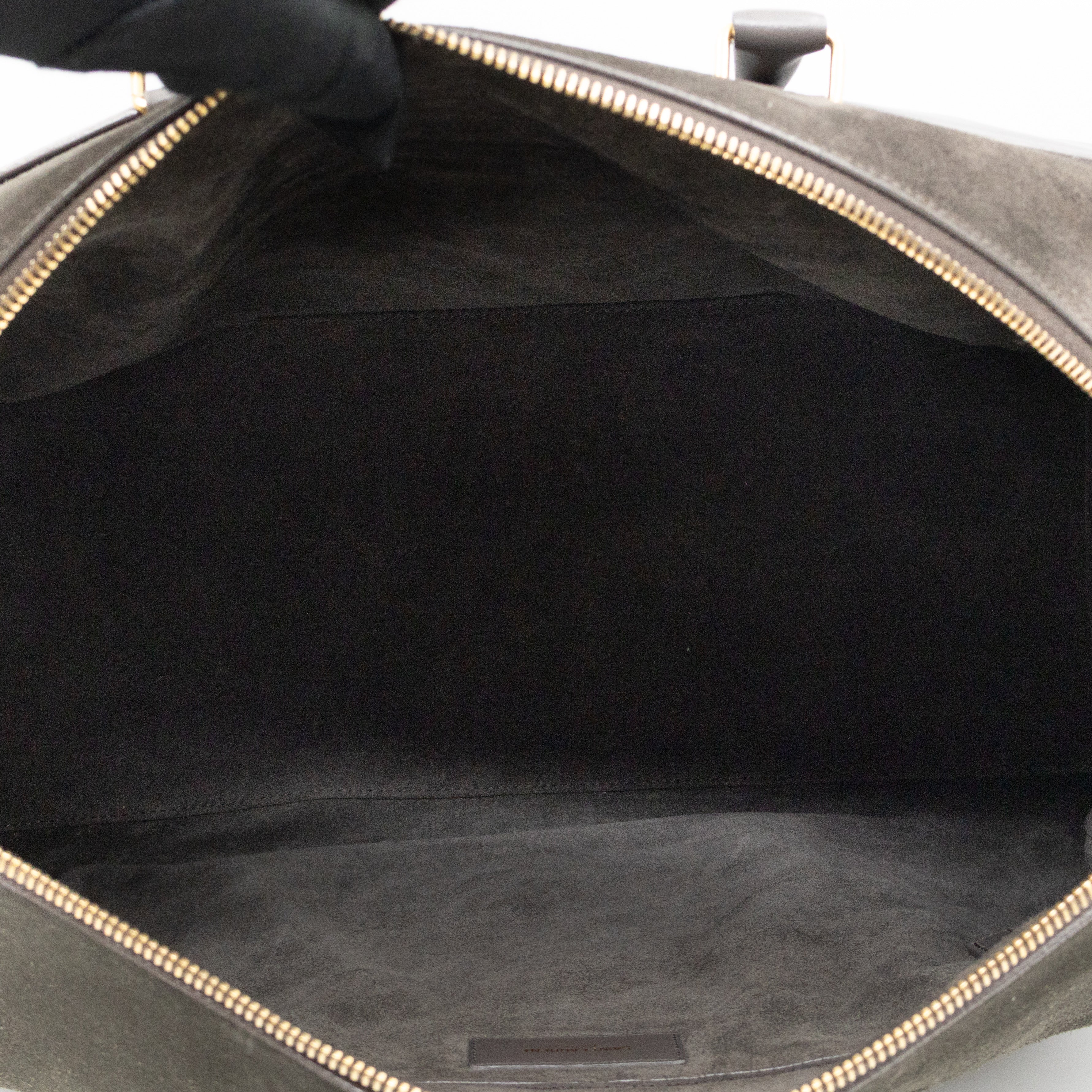 Classic Duffle 12 Bag Grey Suede & Leather