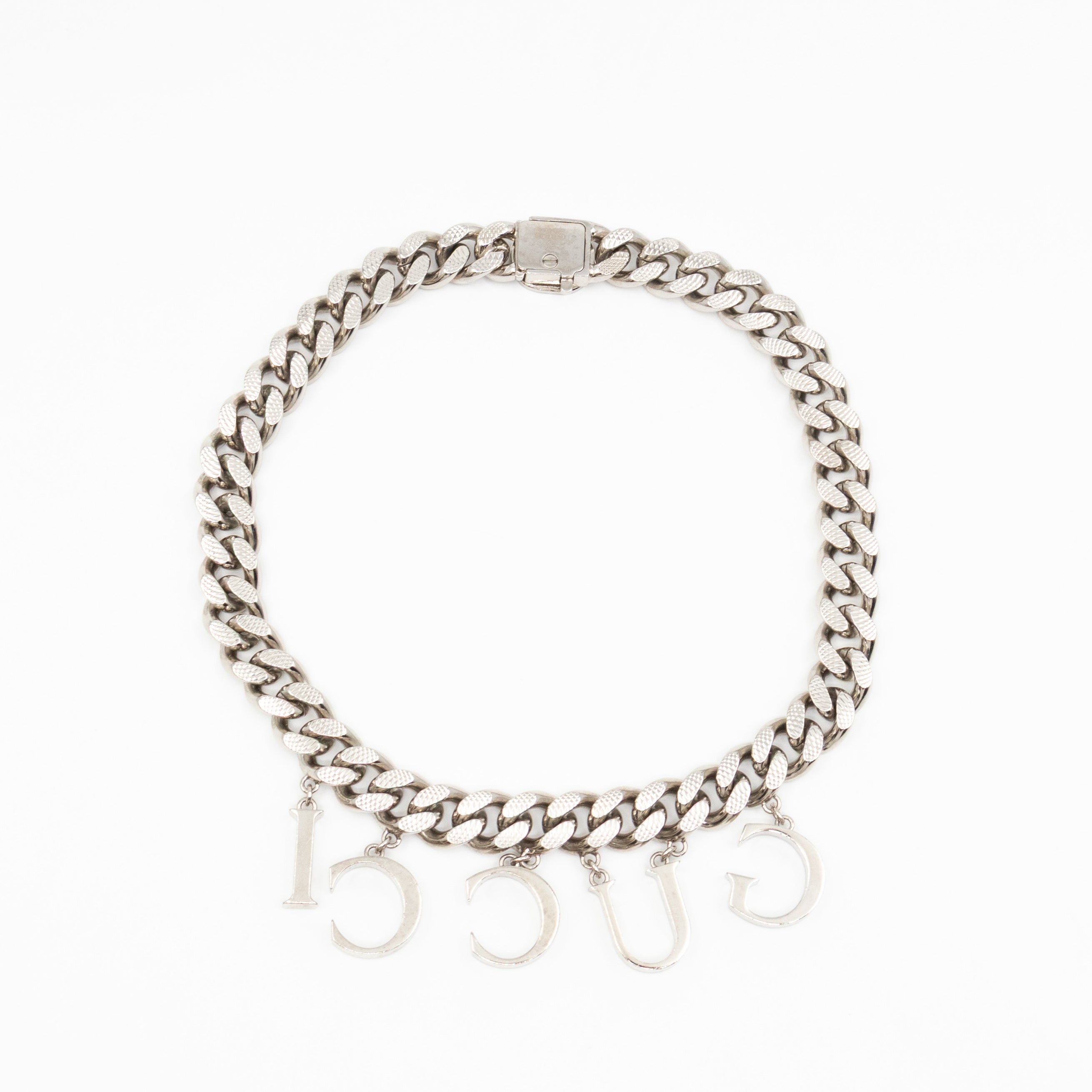 Gucci Script Choker Palladium