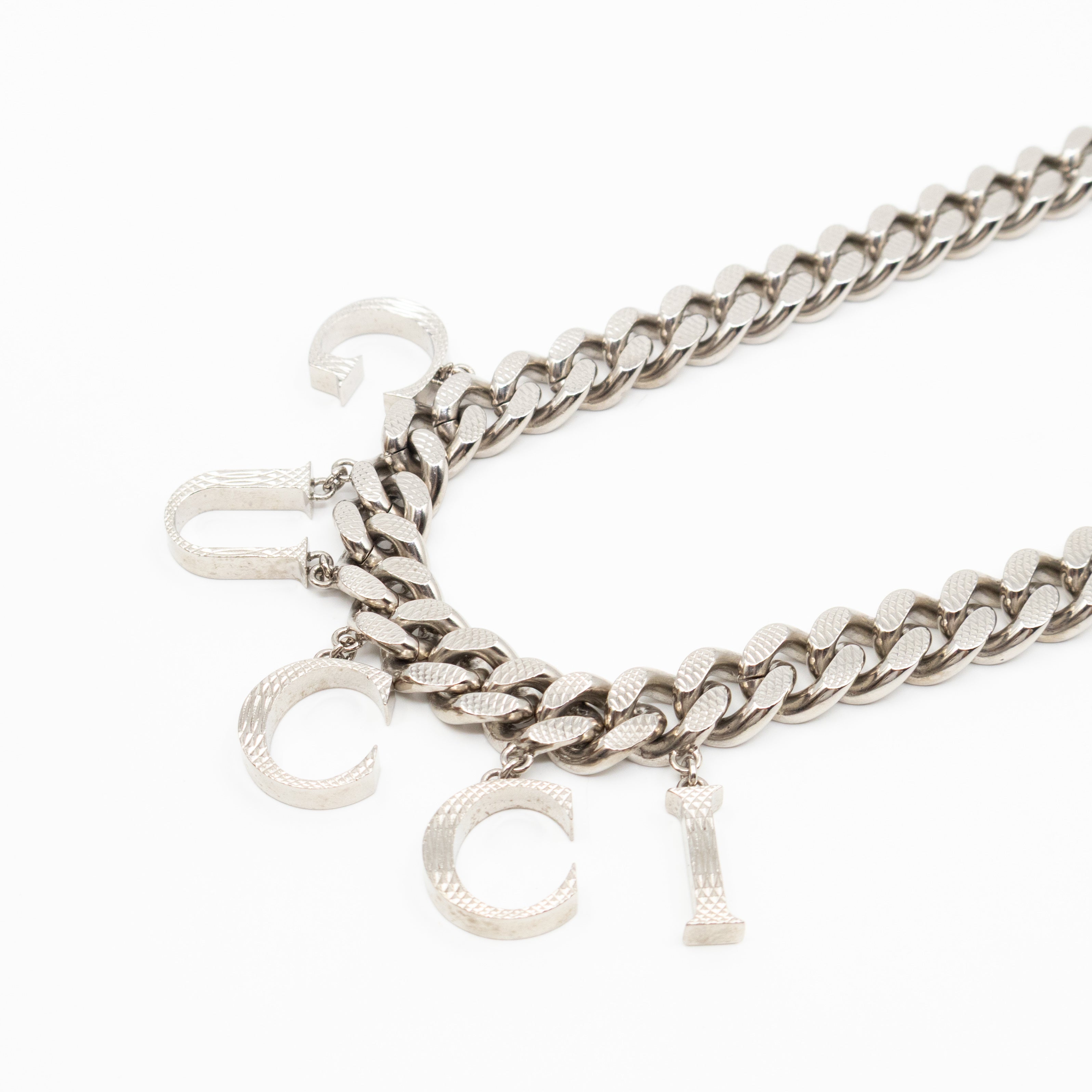 Gucci Script Choker Palladium