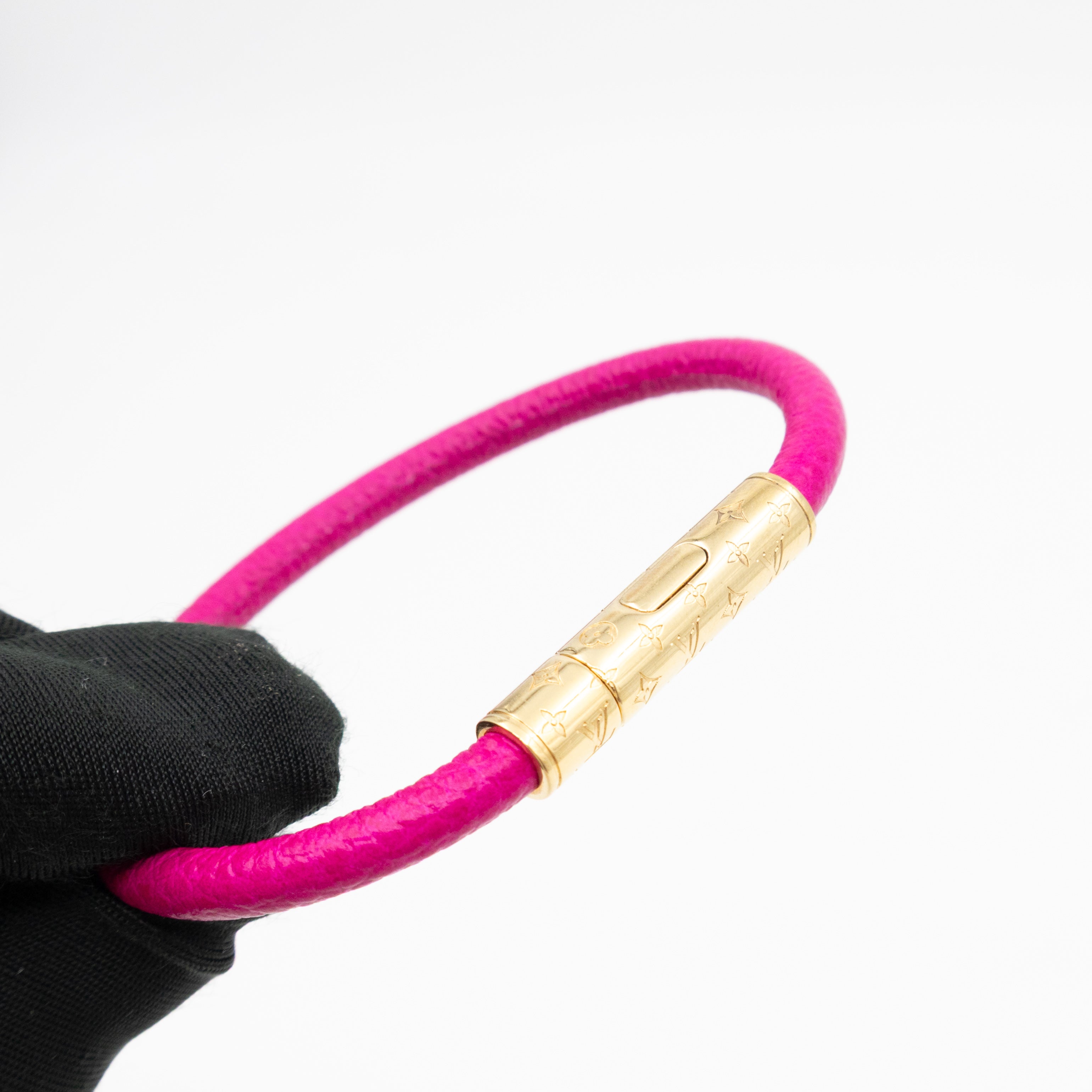 Confidential Bracelet Pink Leather