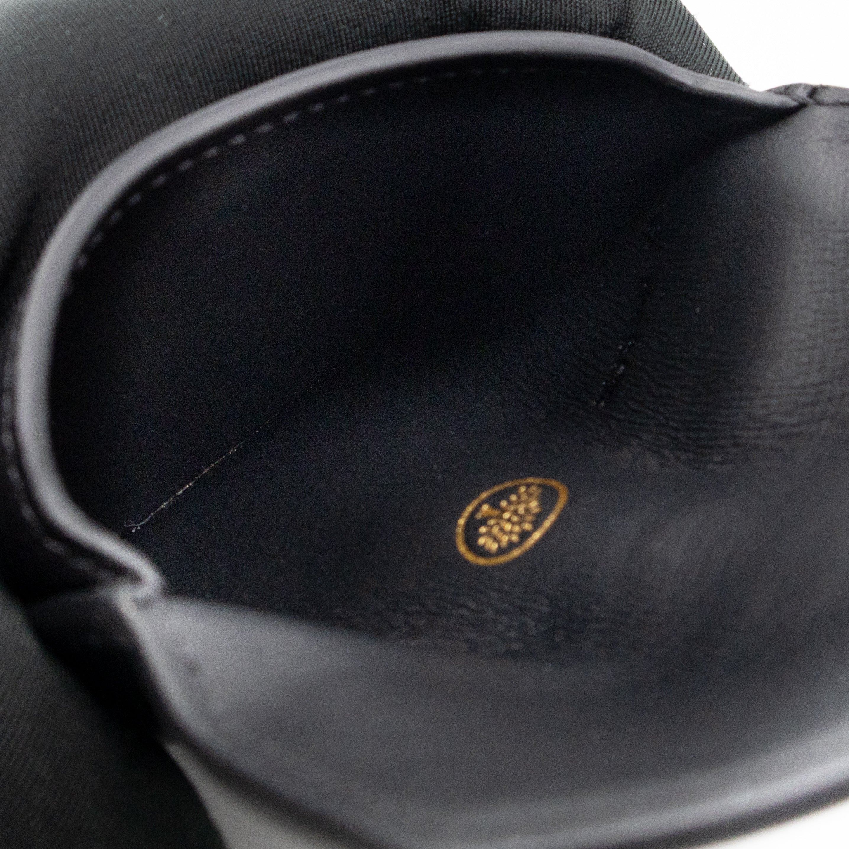 Press Stud Coin Pouch Black Leather