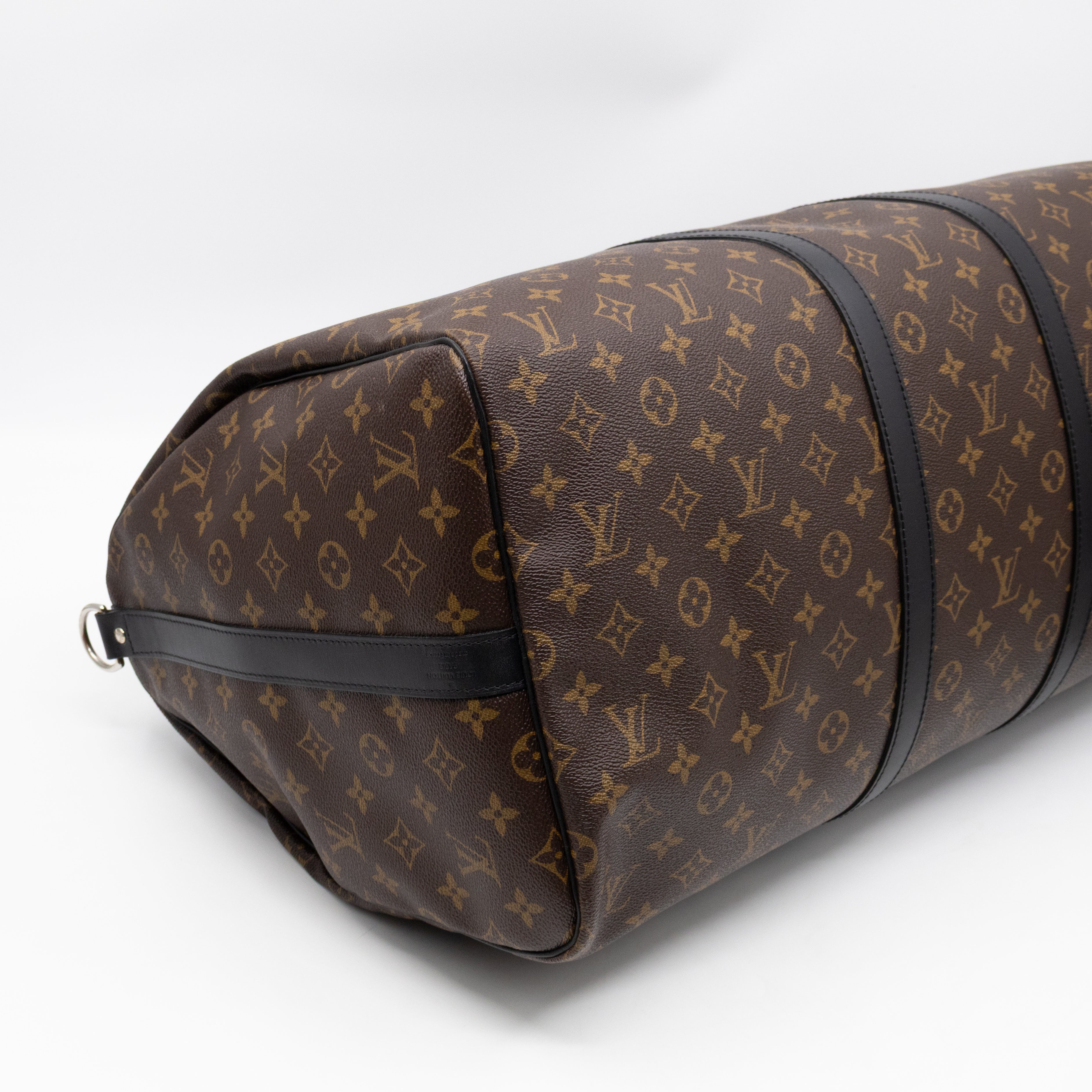 Keepall 55 Bandouliere Monogram Macassar
