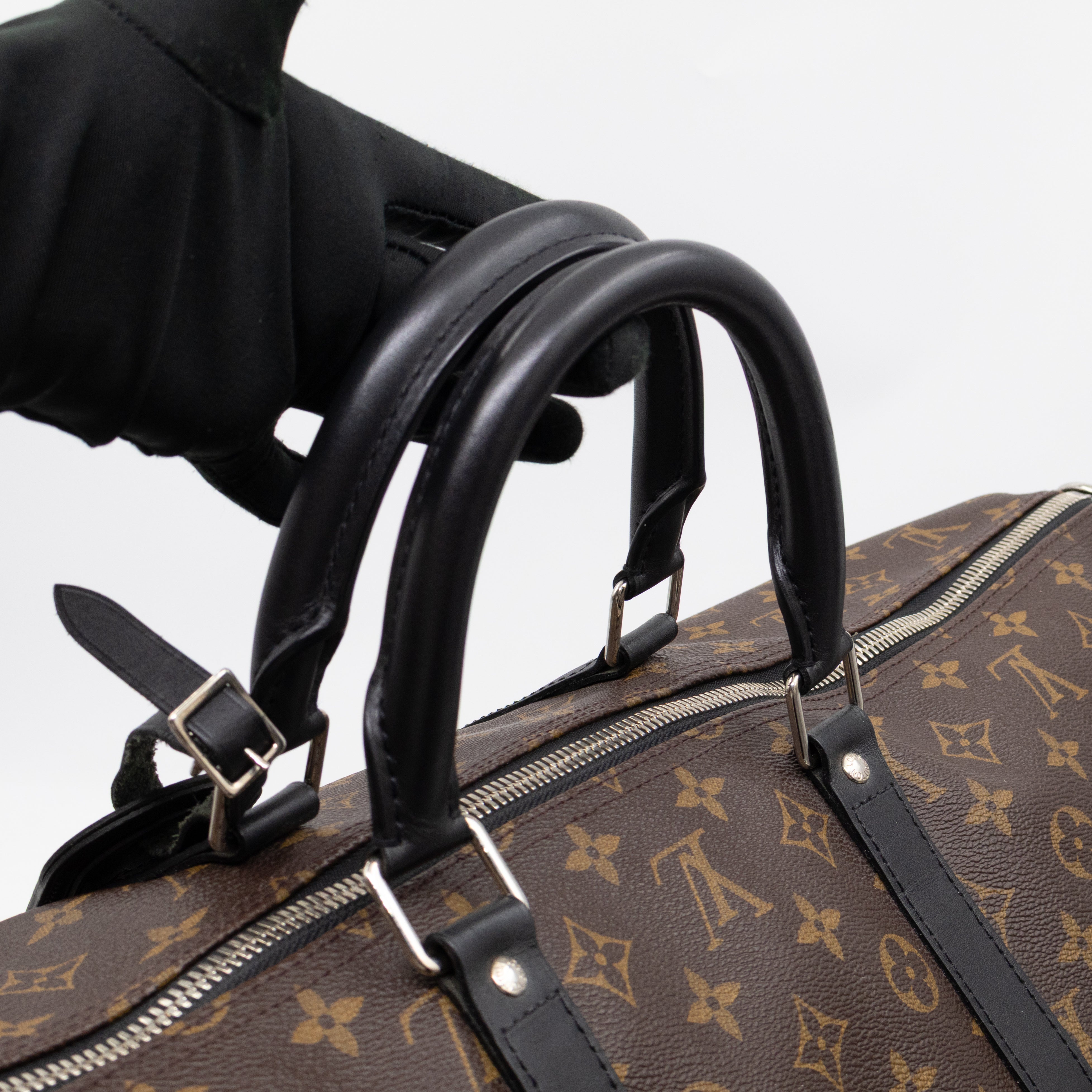 Keepall 55 Bandouliere Monogram Macassar