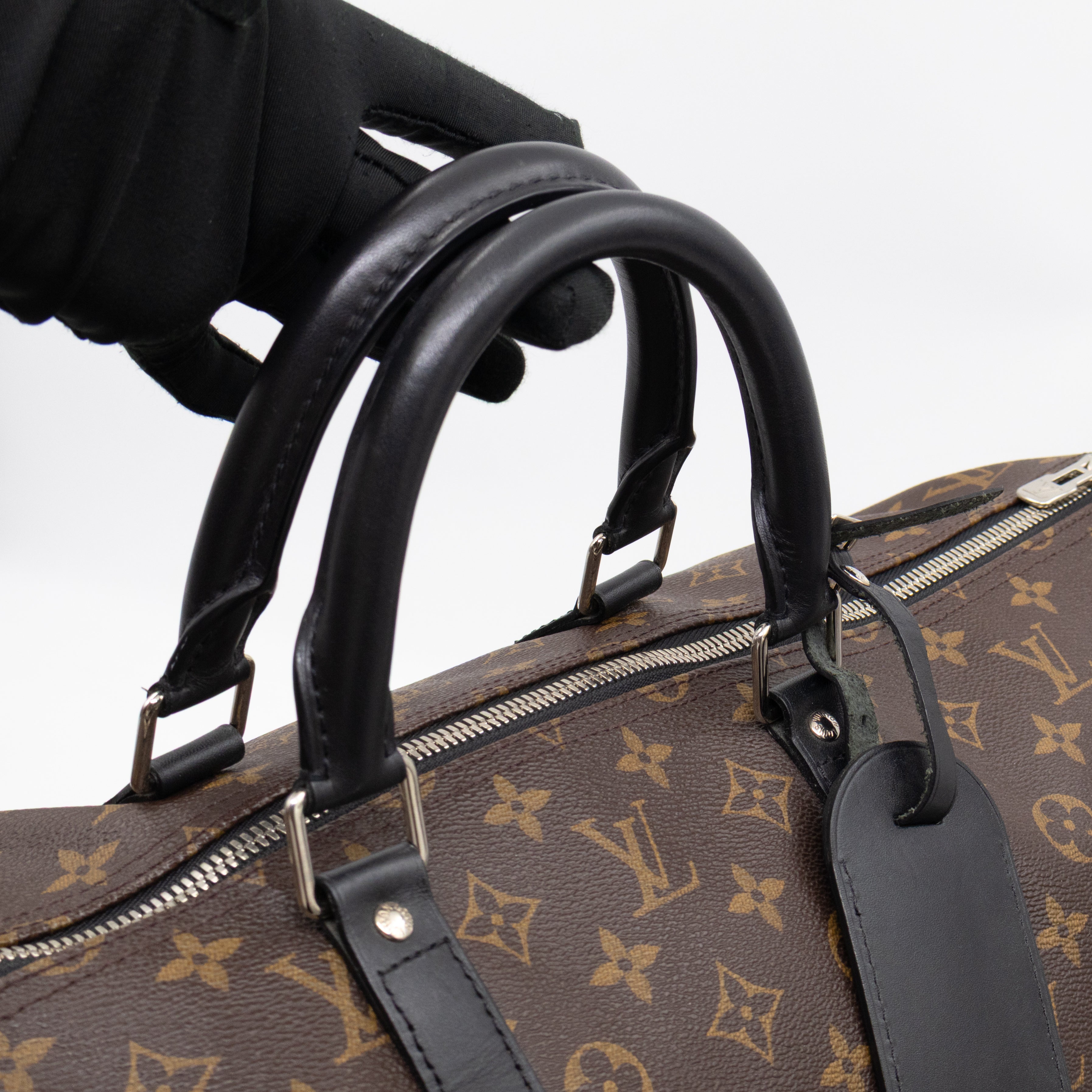 Keepall 55 Bandouliere Monogram Macassar