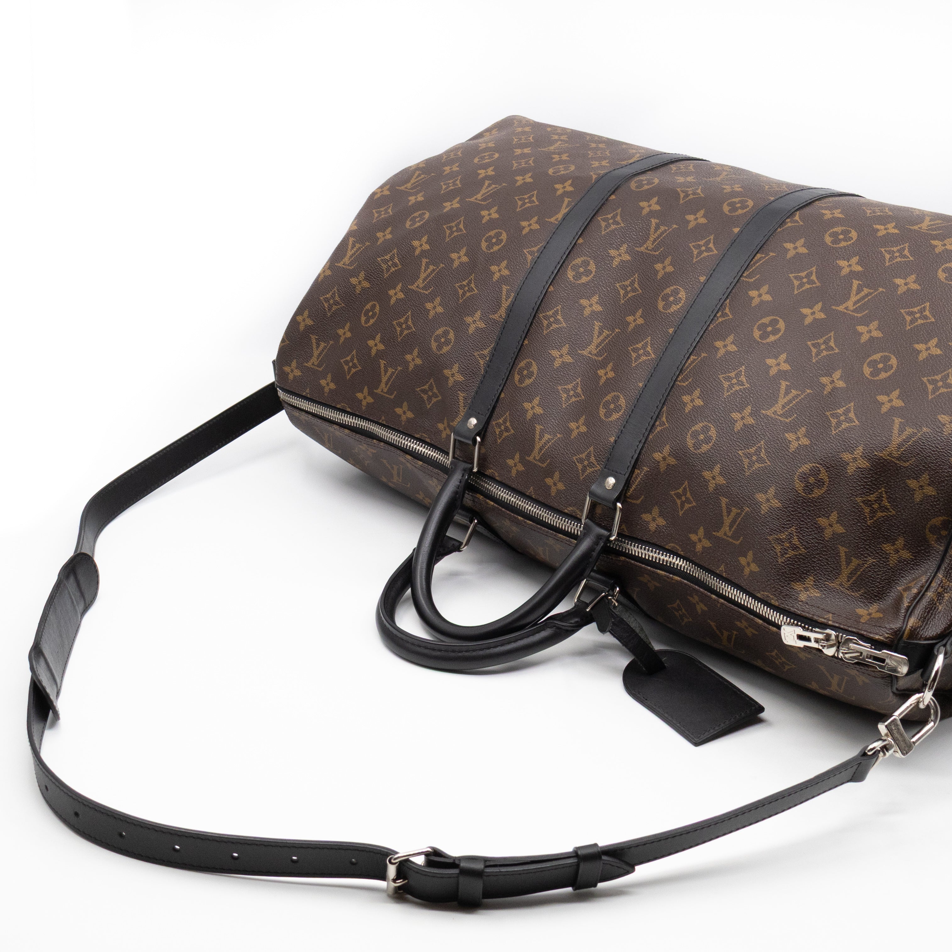 Keepall 55 Bandouliere Monogram Macassar