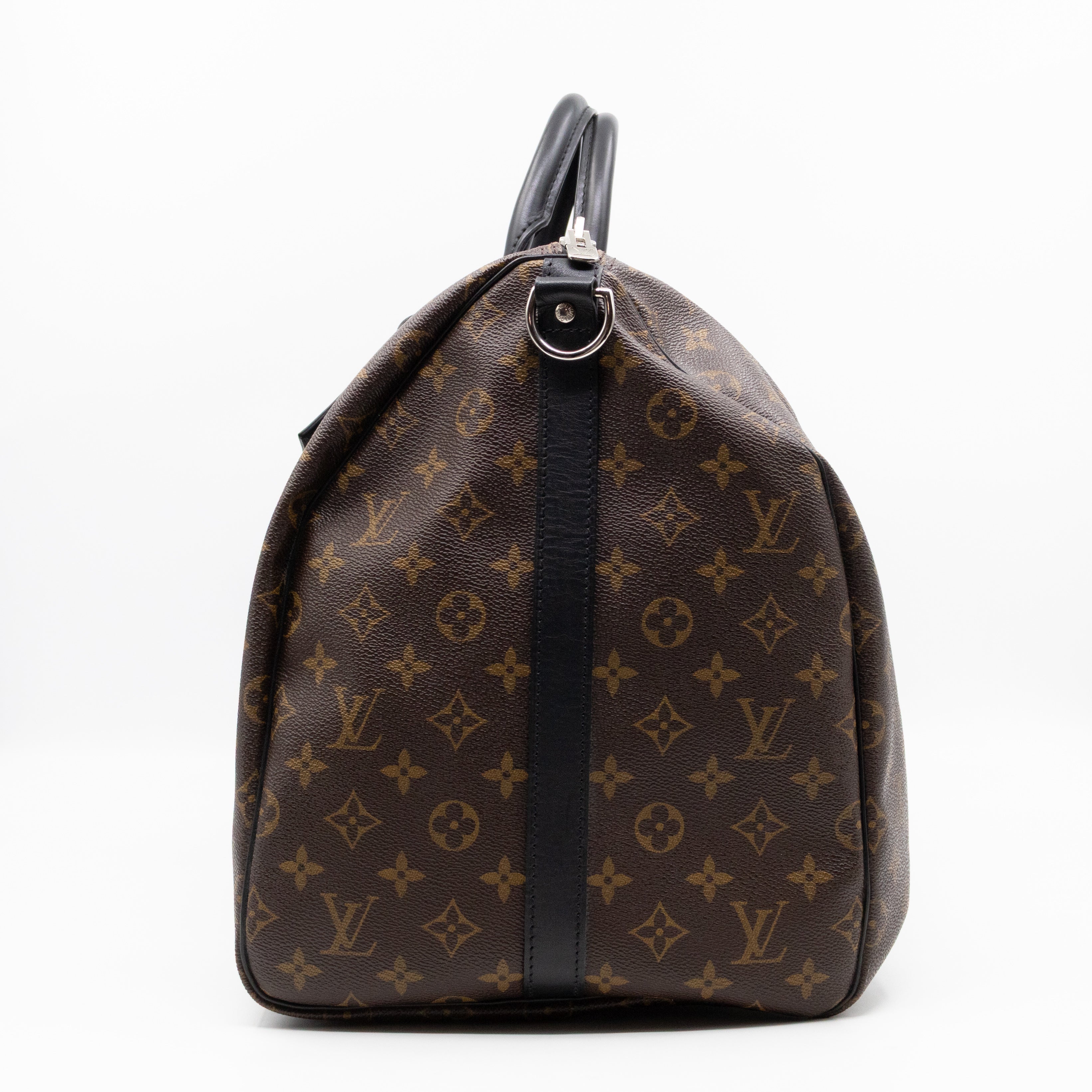 Keepall 55 Bandouliere Monogram Macassar