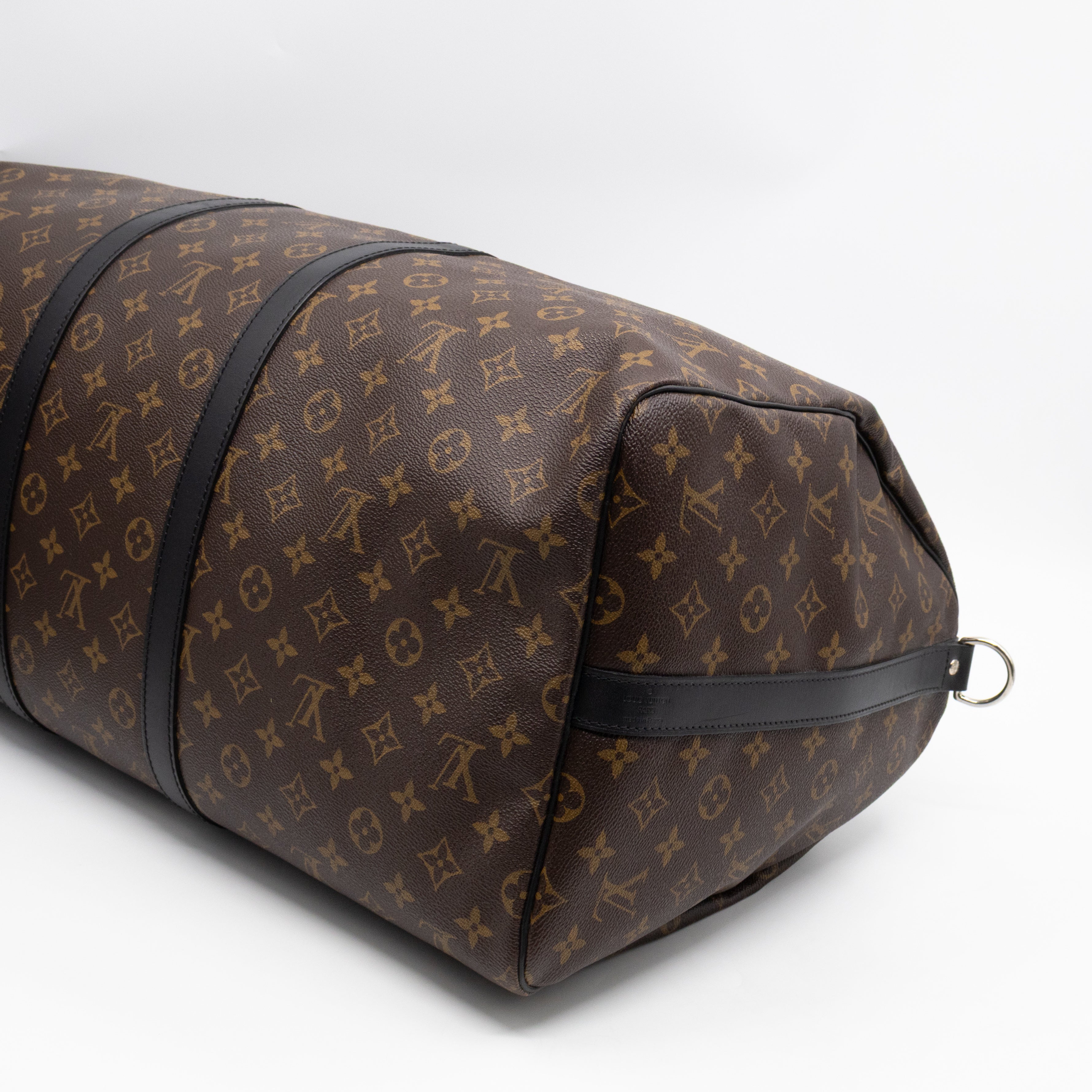 Keepall 55 Bandouliere Monogram Macassar