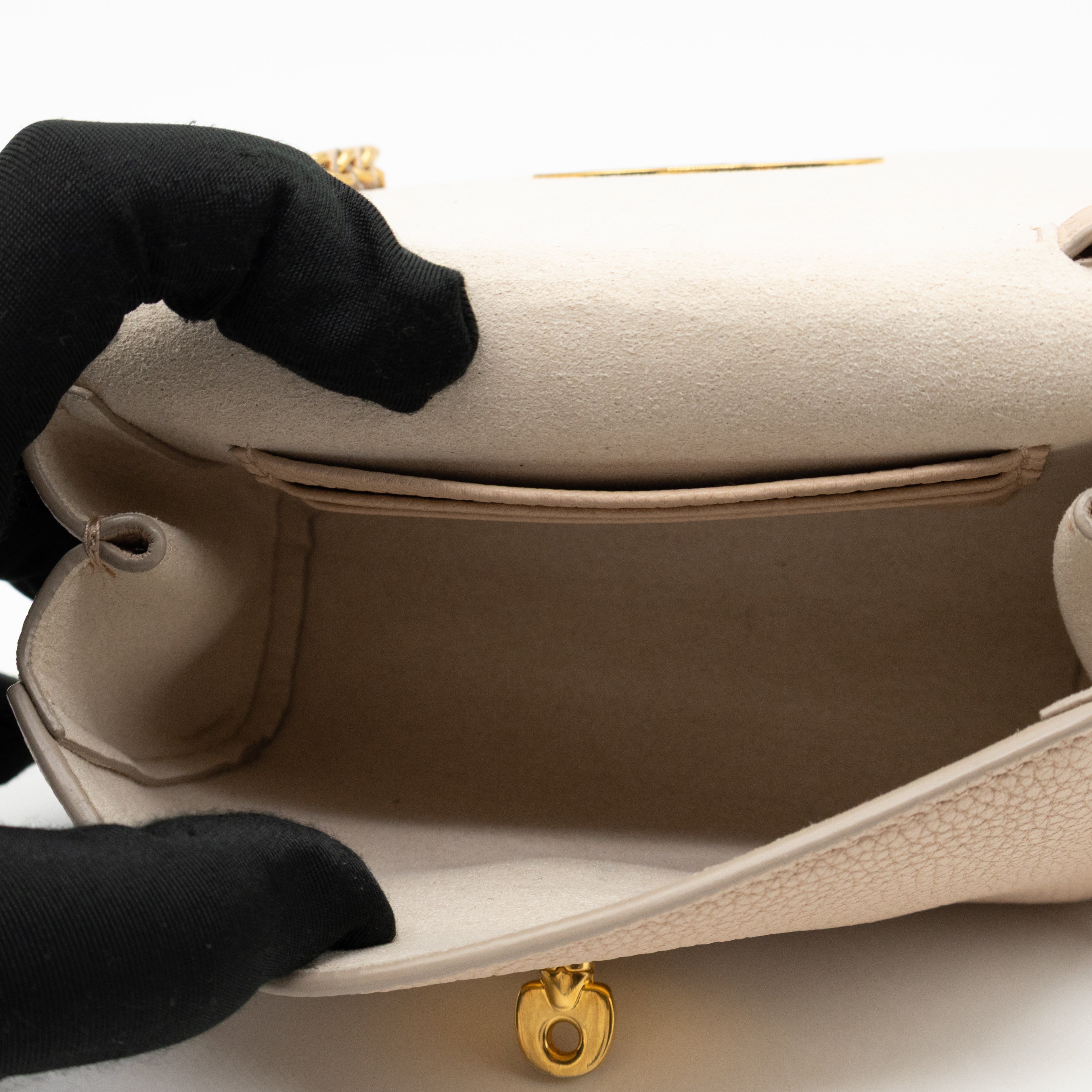 Lily Mini Beige Leather