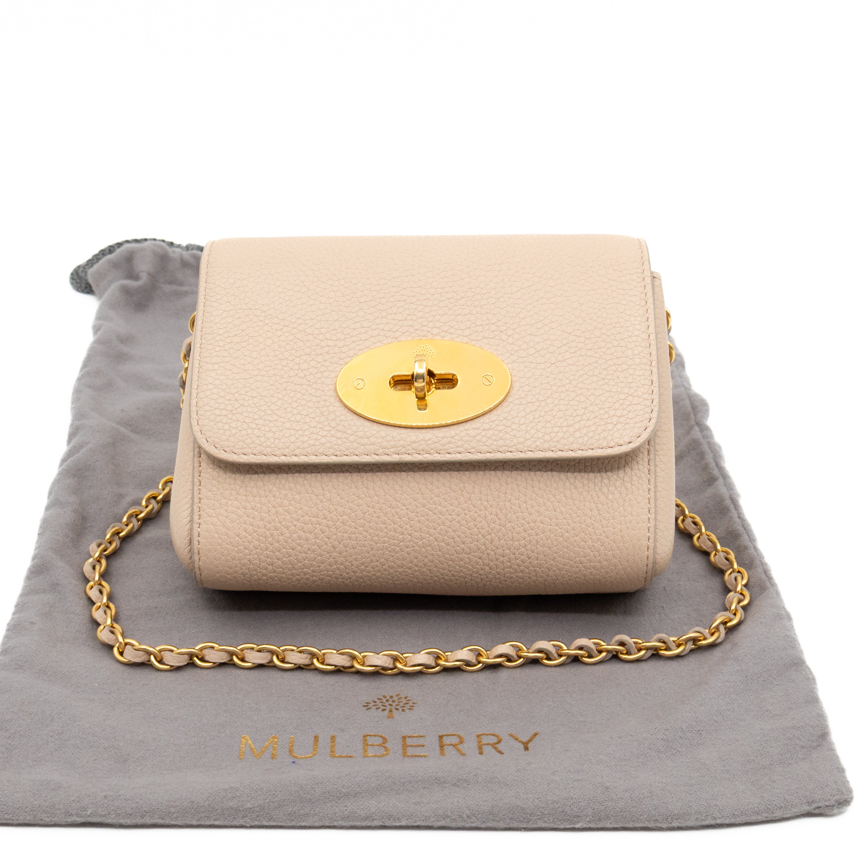 Lily Mini Beige Leather