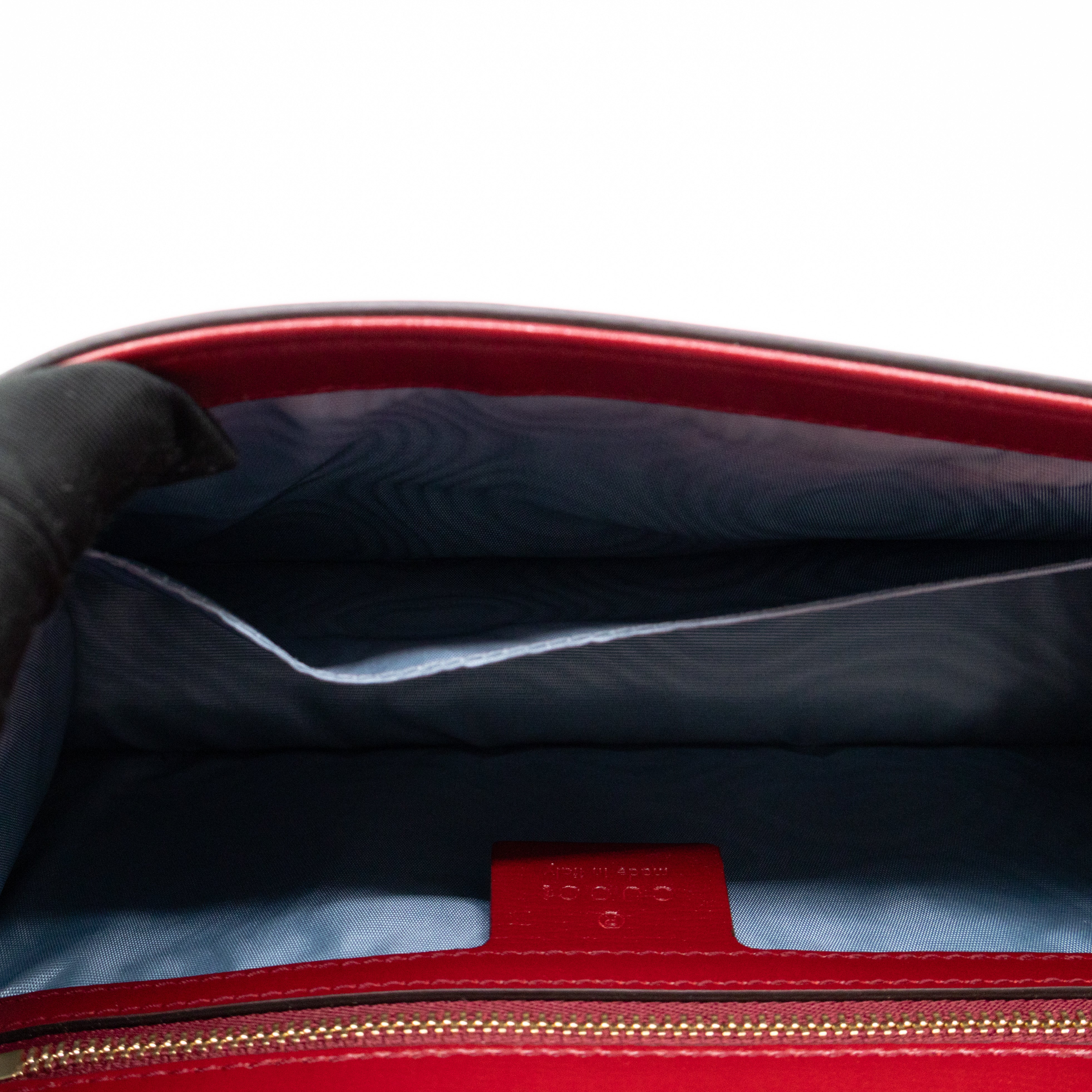 GG Ring Small Shoulder Bag Red Leather