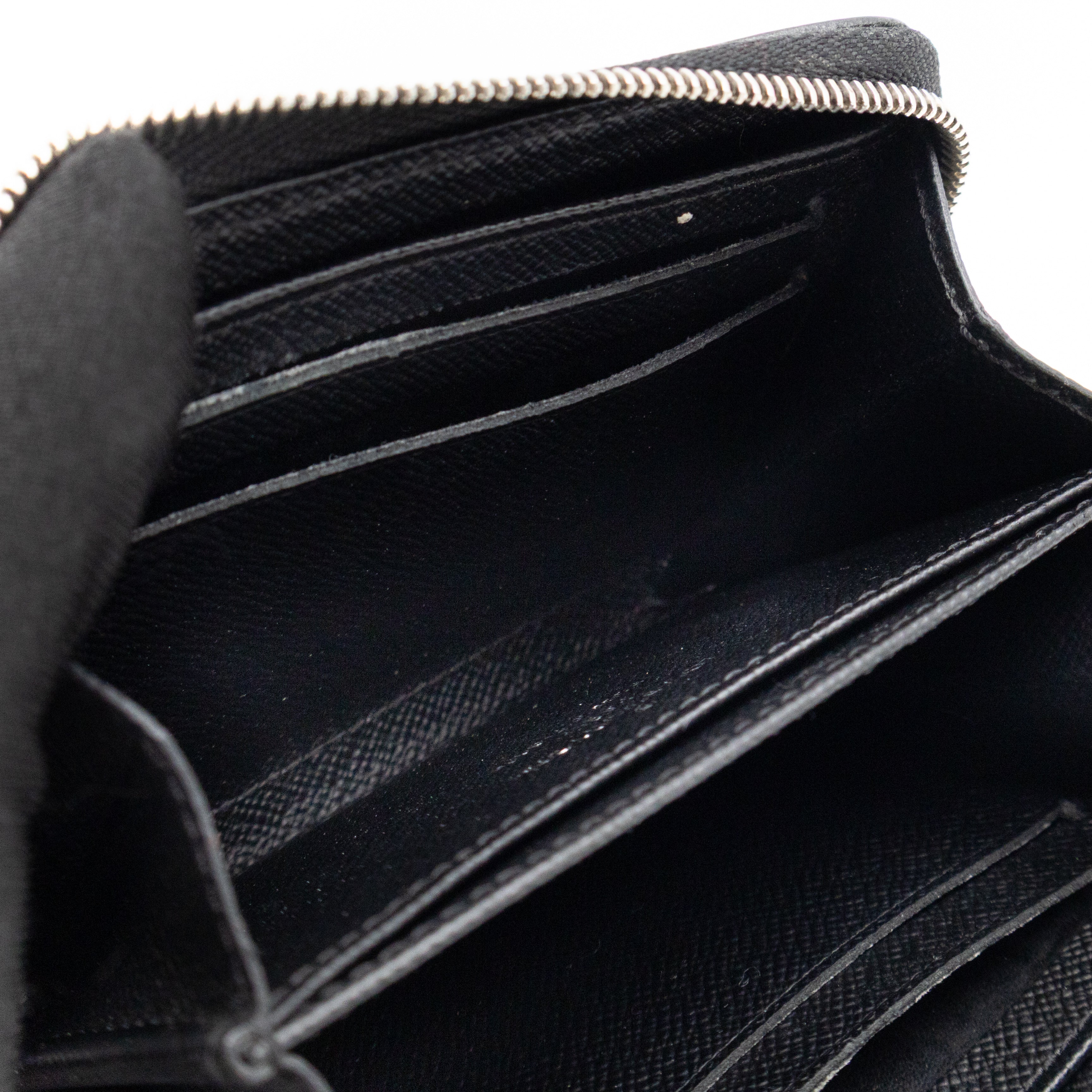 Zippy Coin Purse Black Epi Leather