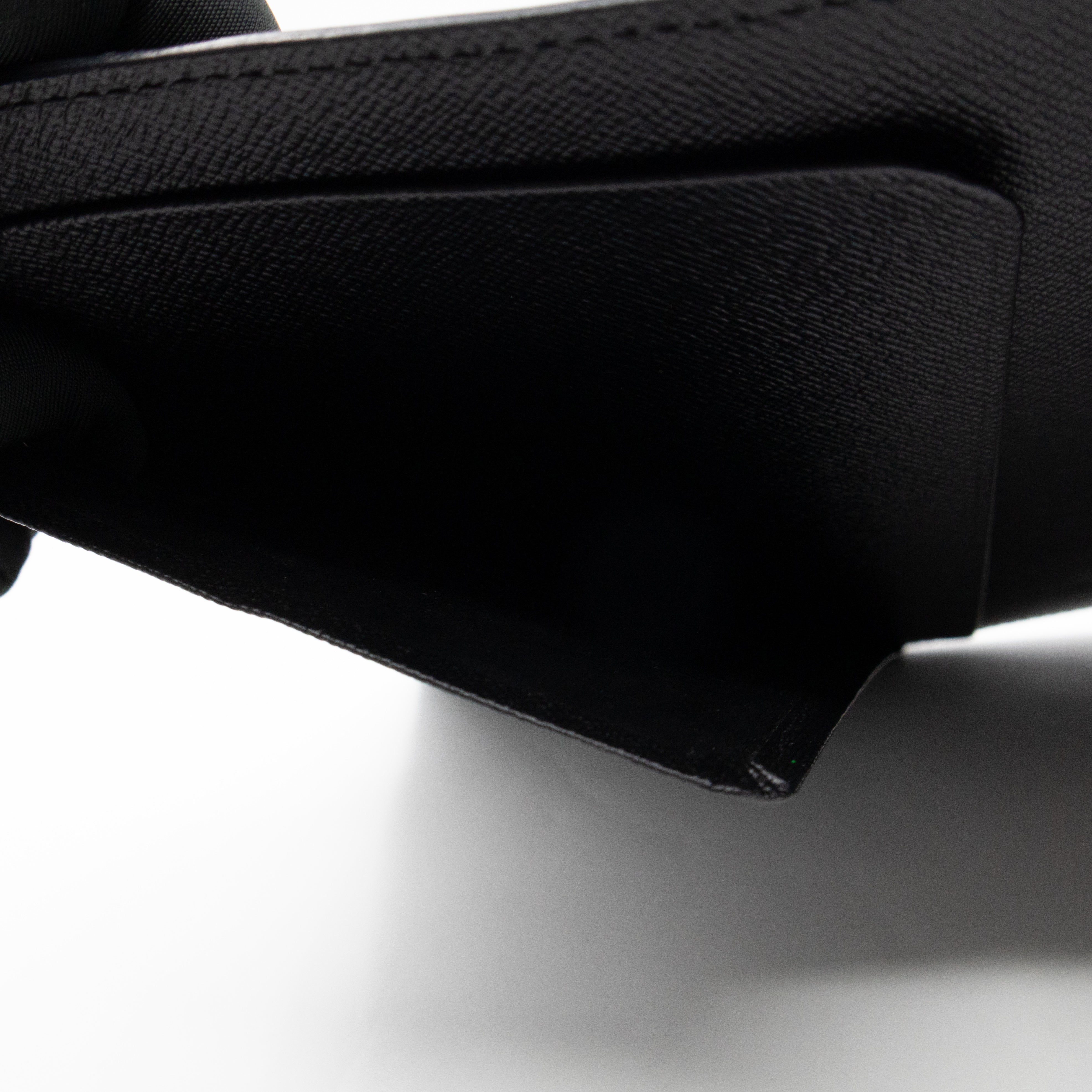 Large Ring Agenda Cover Black Epi Leather