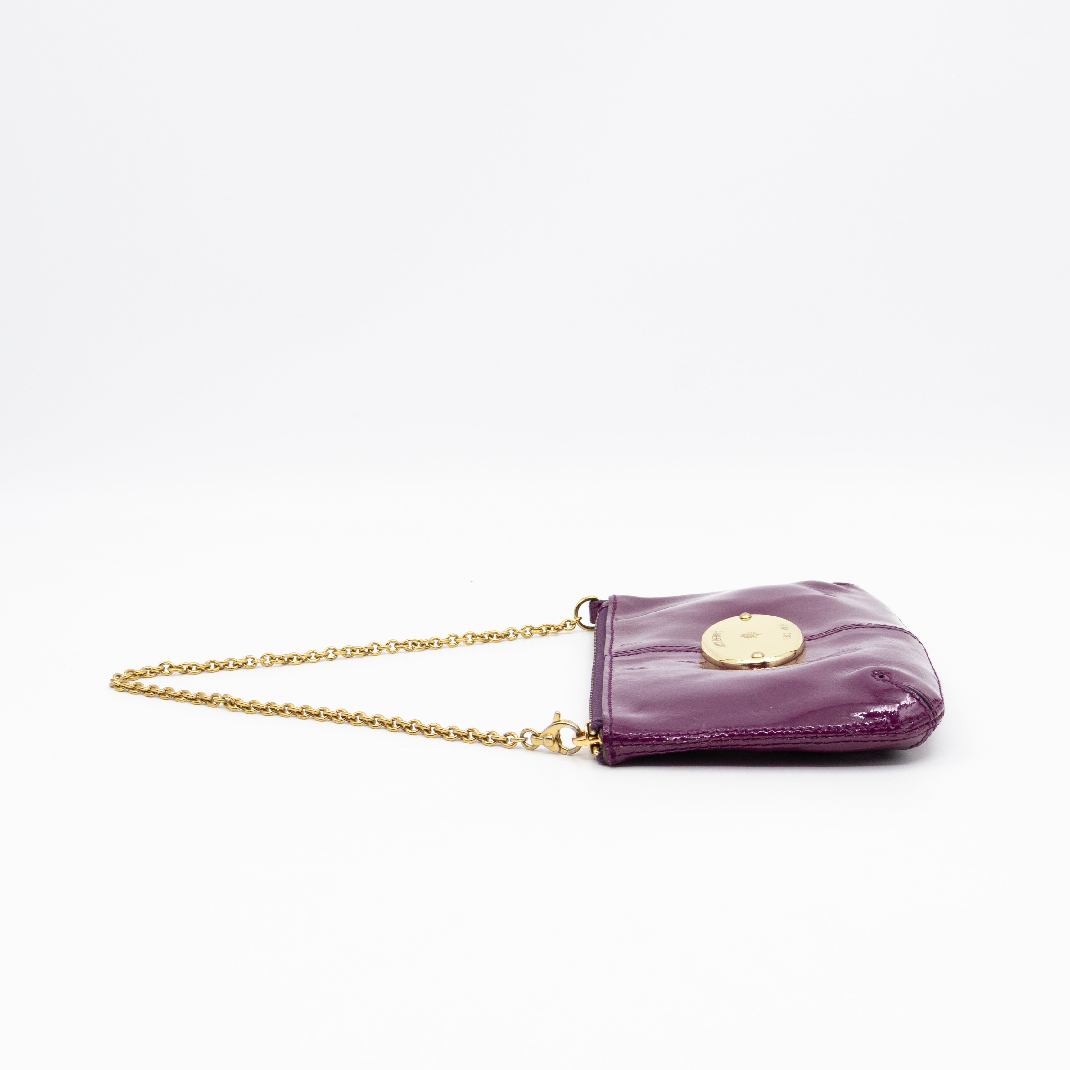 Mini Charlie Pouch Purple Patent Leather