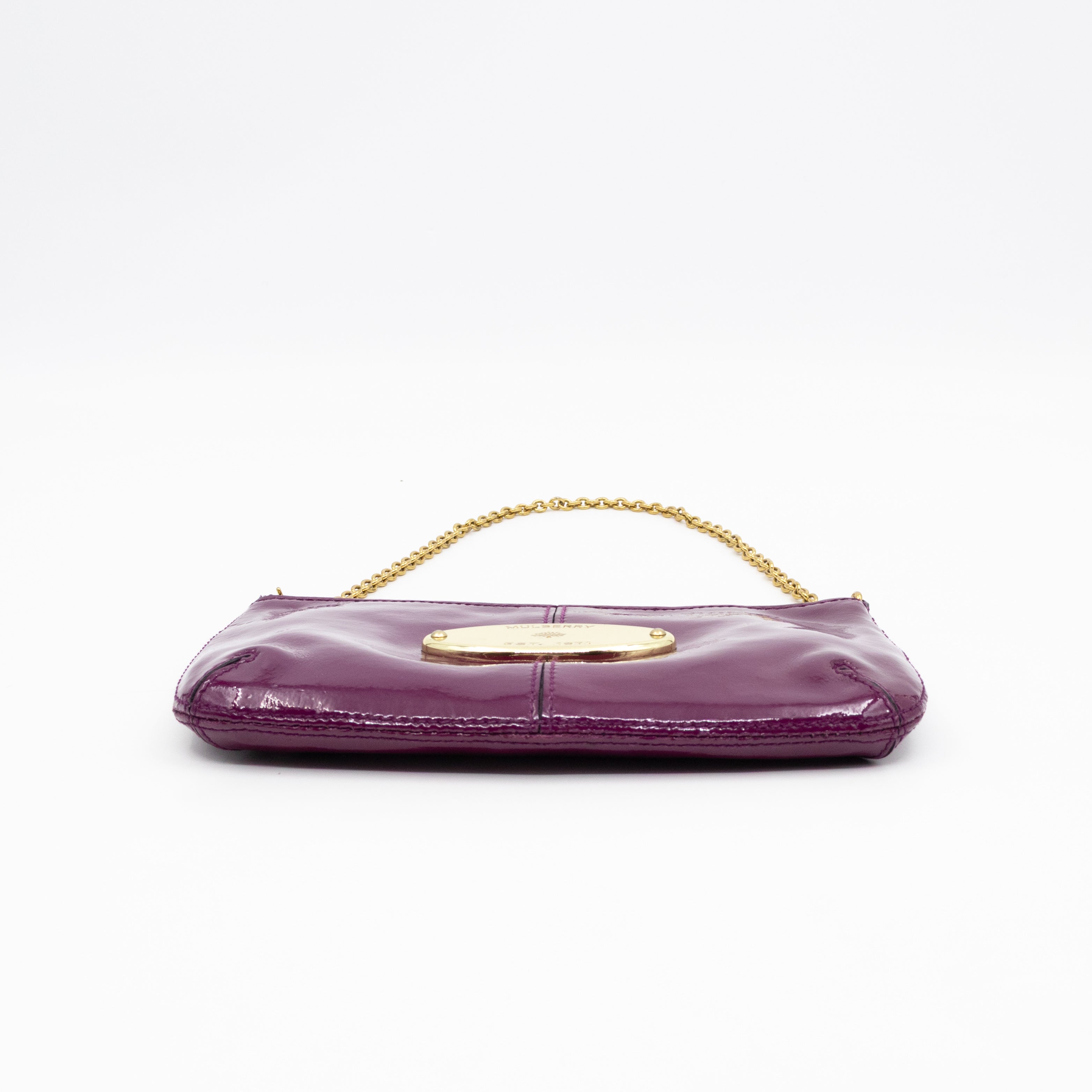 Mini Charlie Pouch Purple Patent Leather