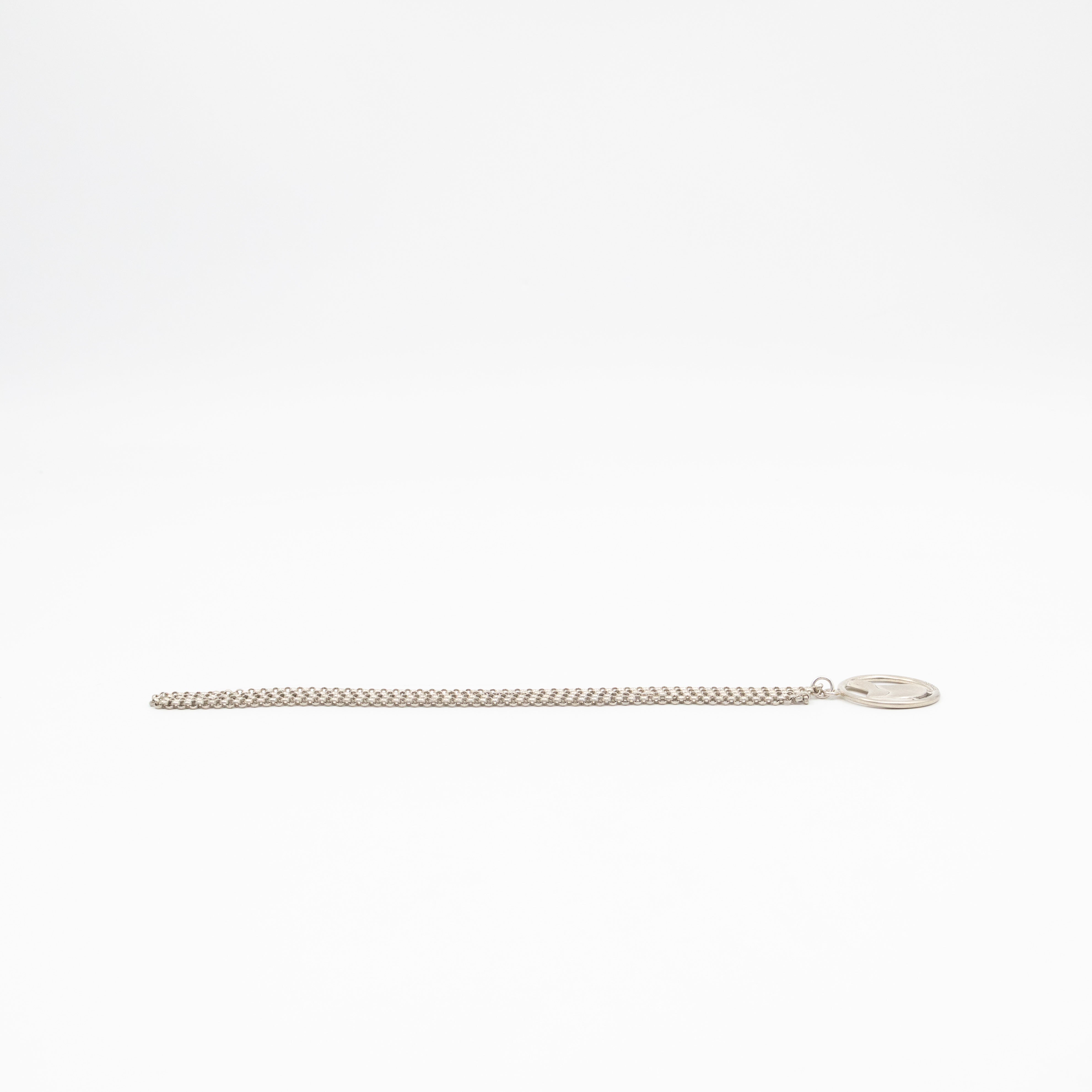 Saddle Jump Pendant Necklace Silver