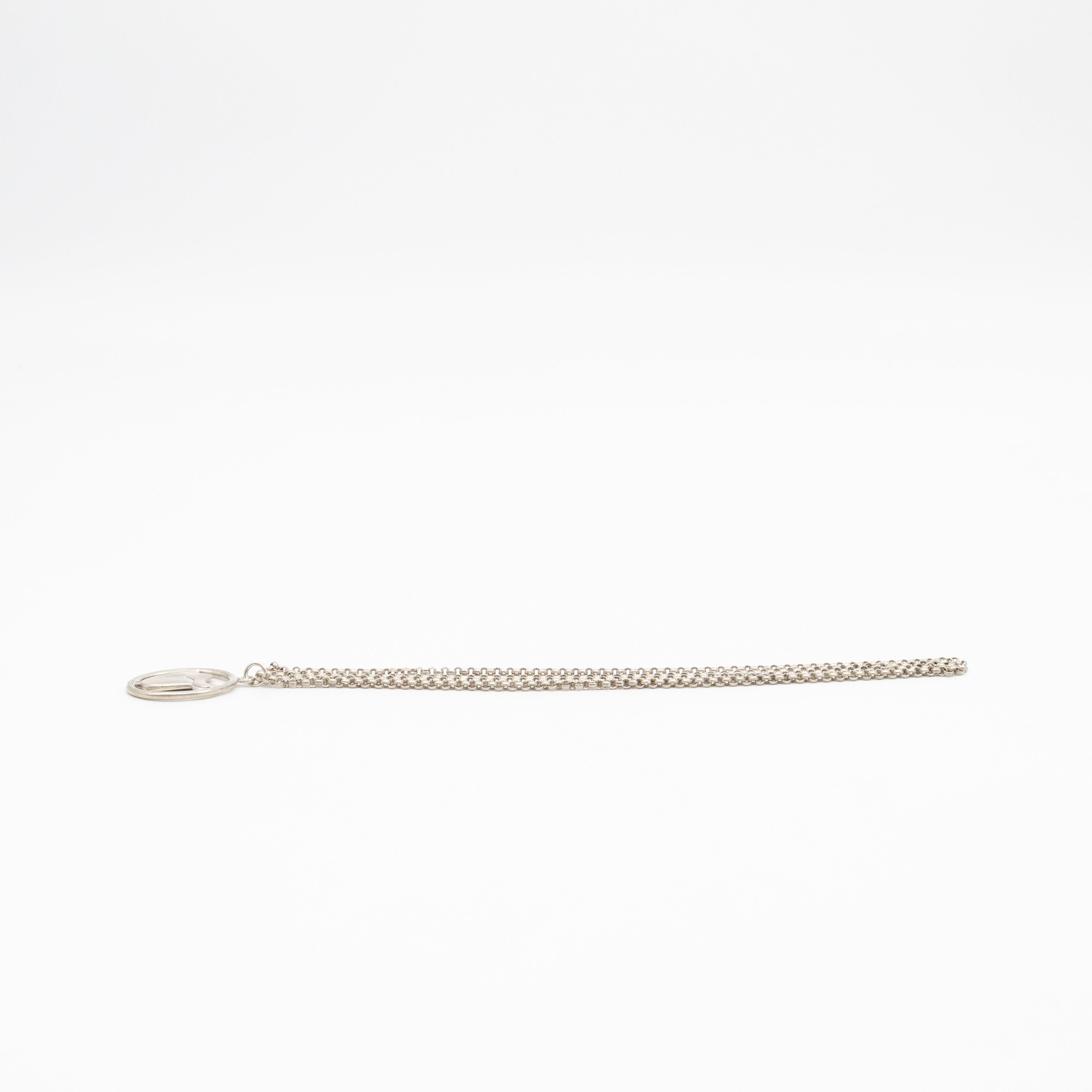 Saddle Jump Pendant Necklace Silver