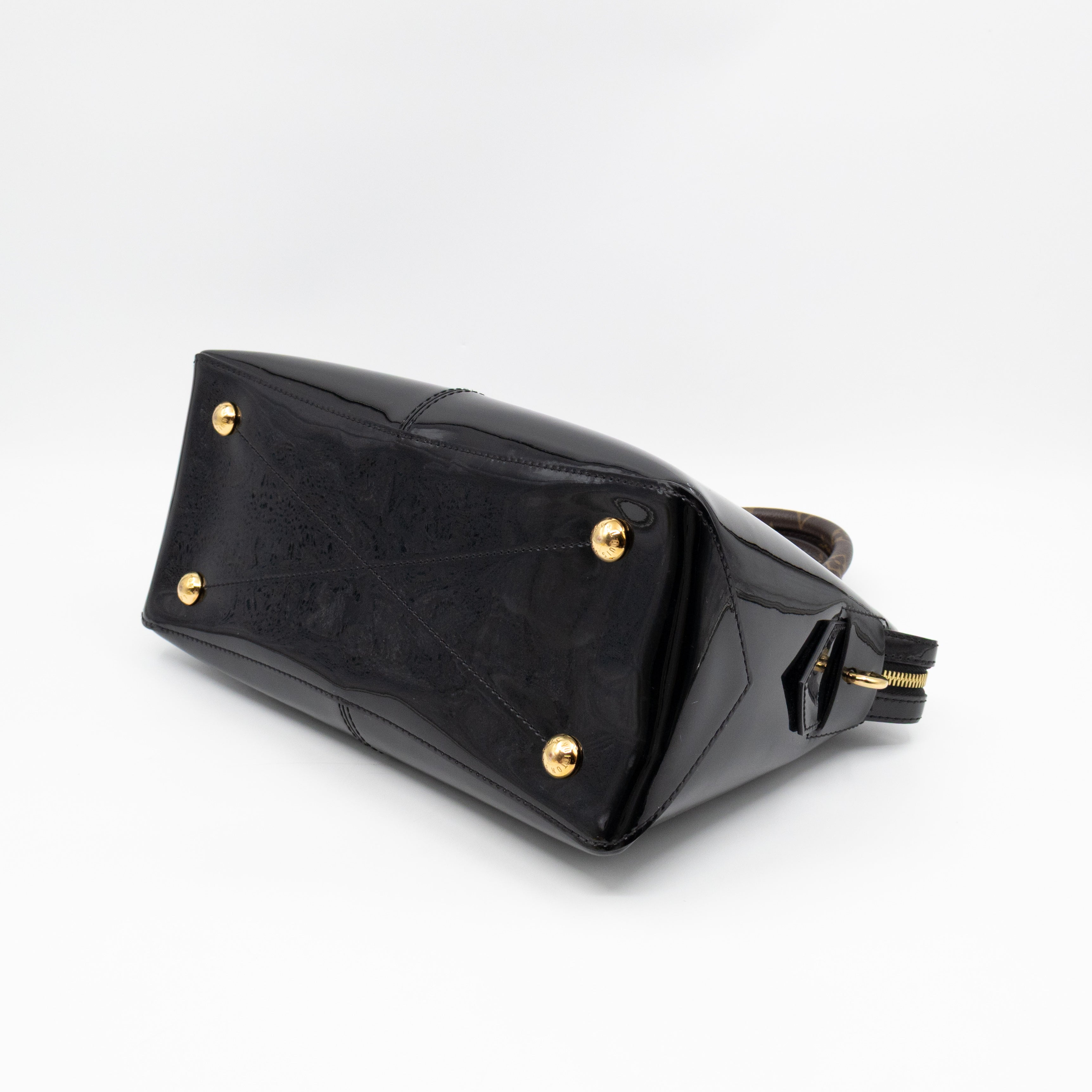 Miroir Tote Metallic Black Vernis
