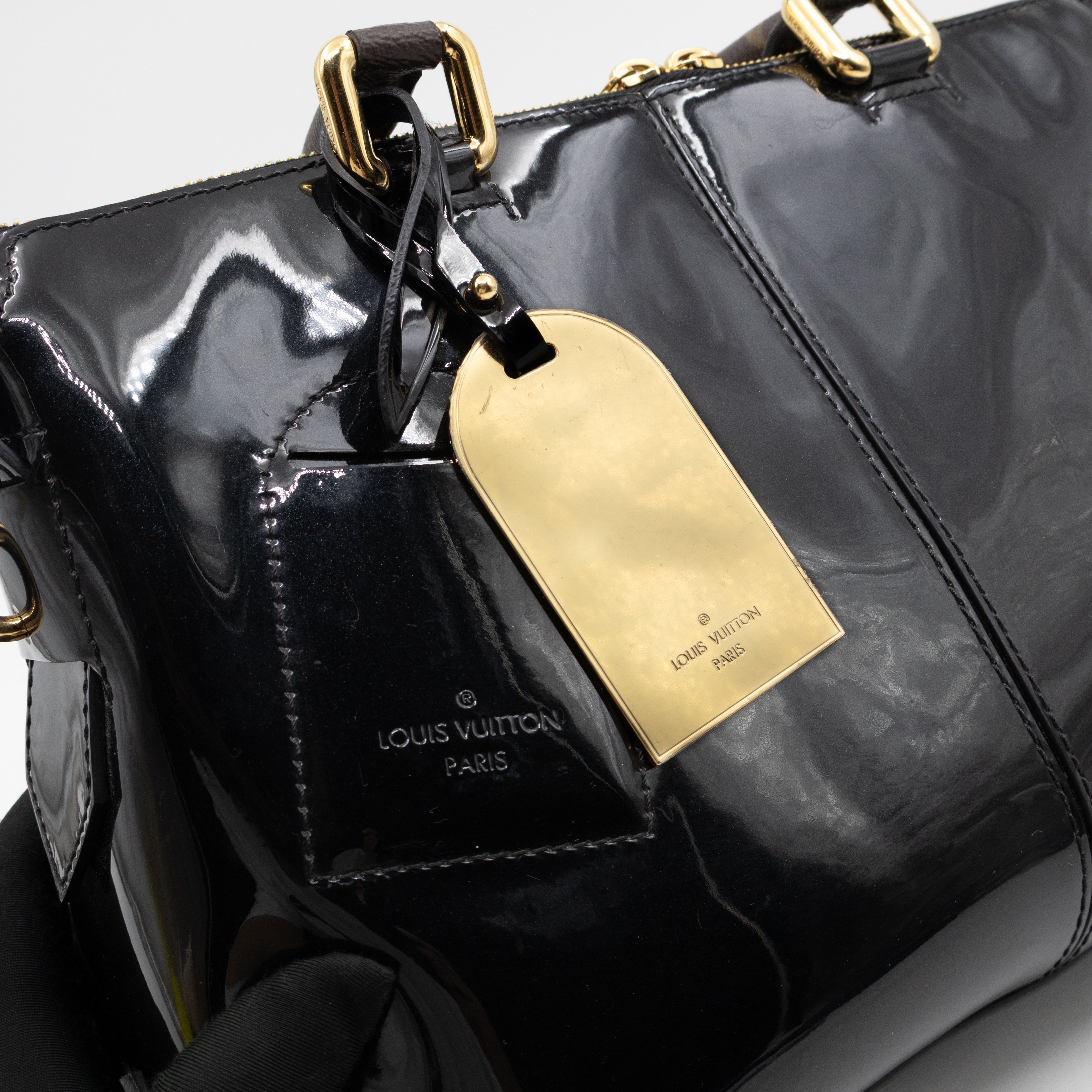 Miroir Tote Metallic Black Vernis