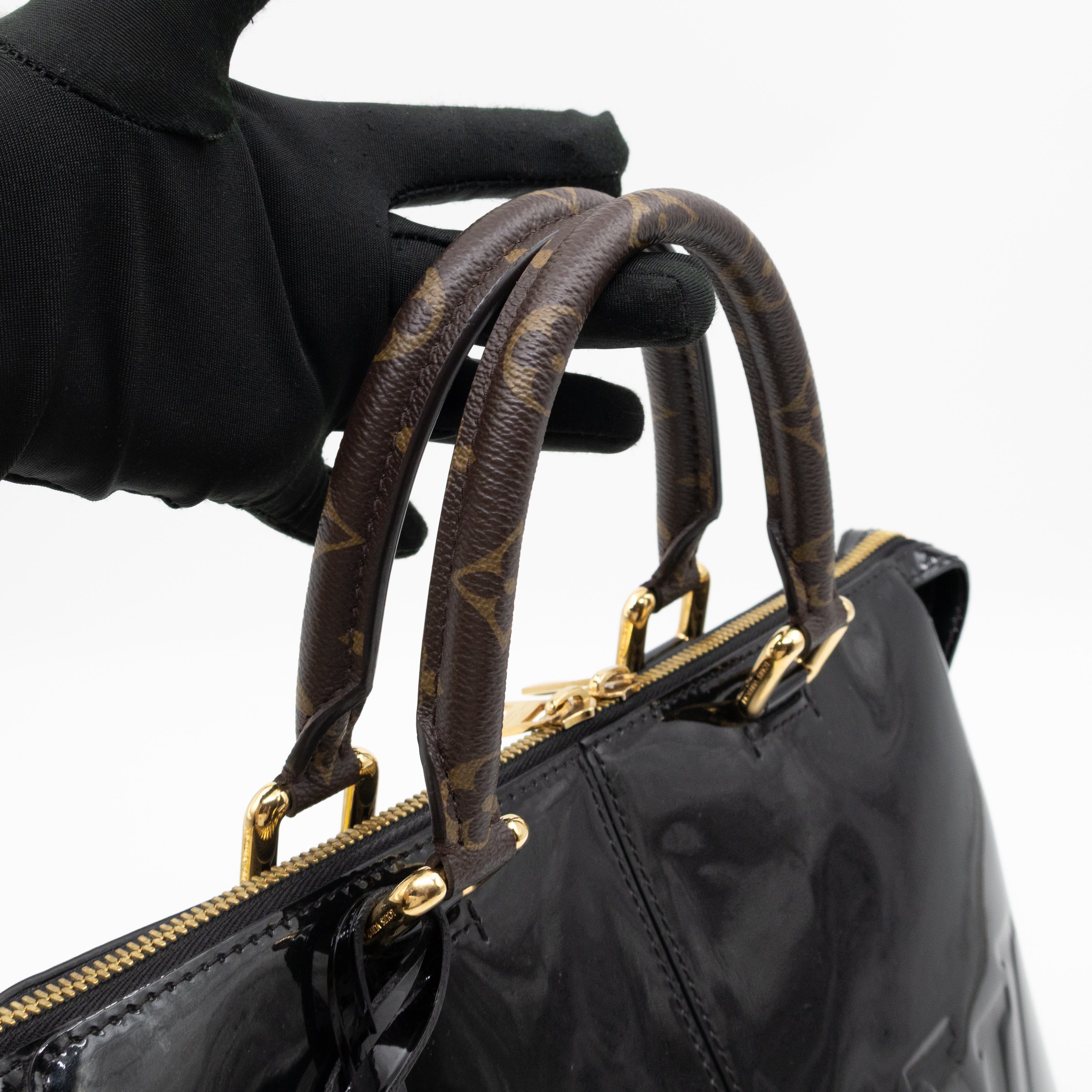 Miroir Tote Metallic Black Vernis