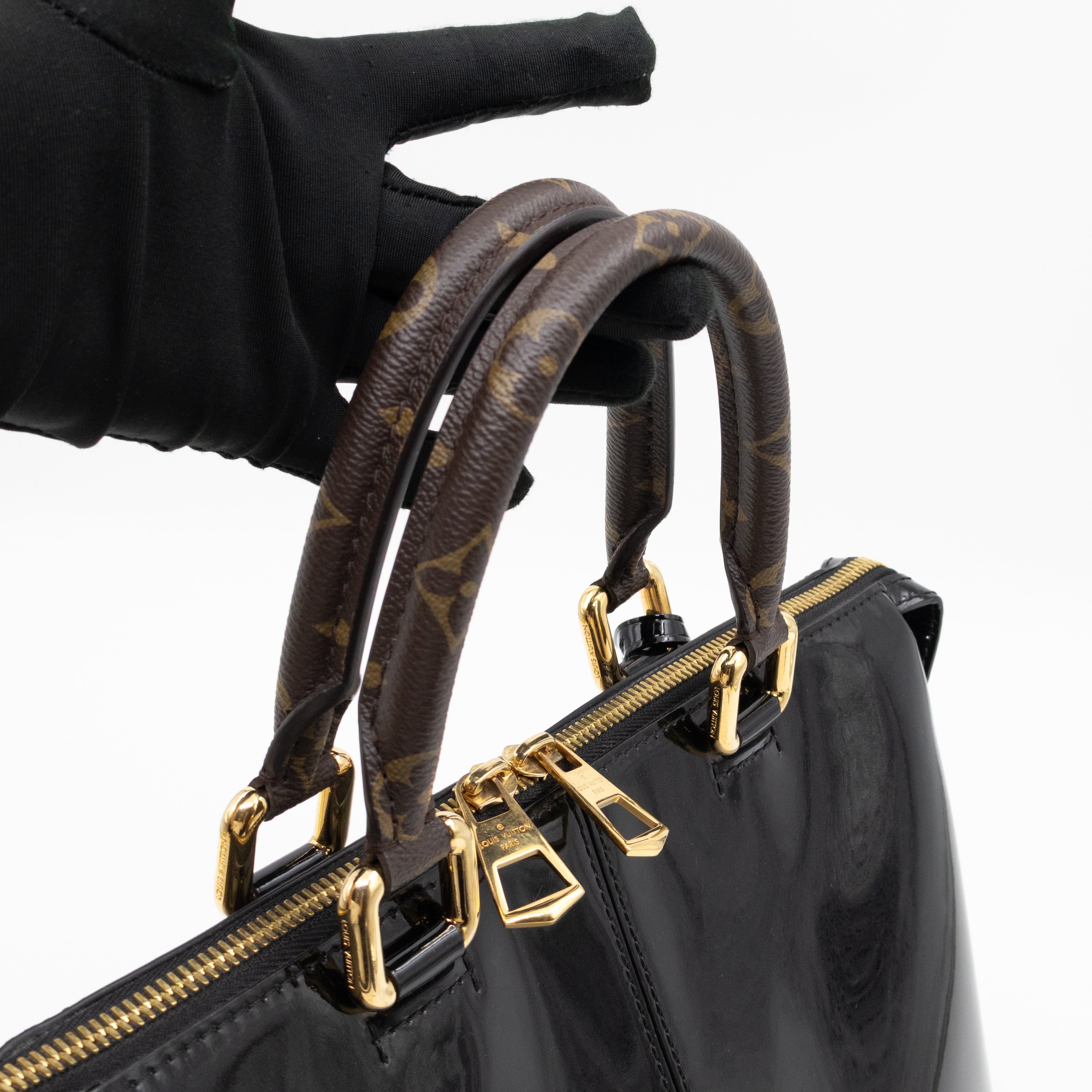 Miroir Tote Metallic Black Vernis