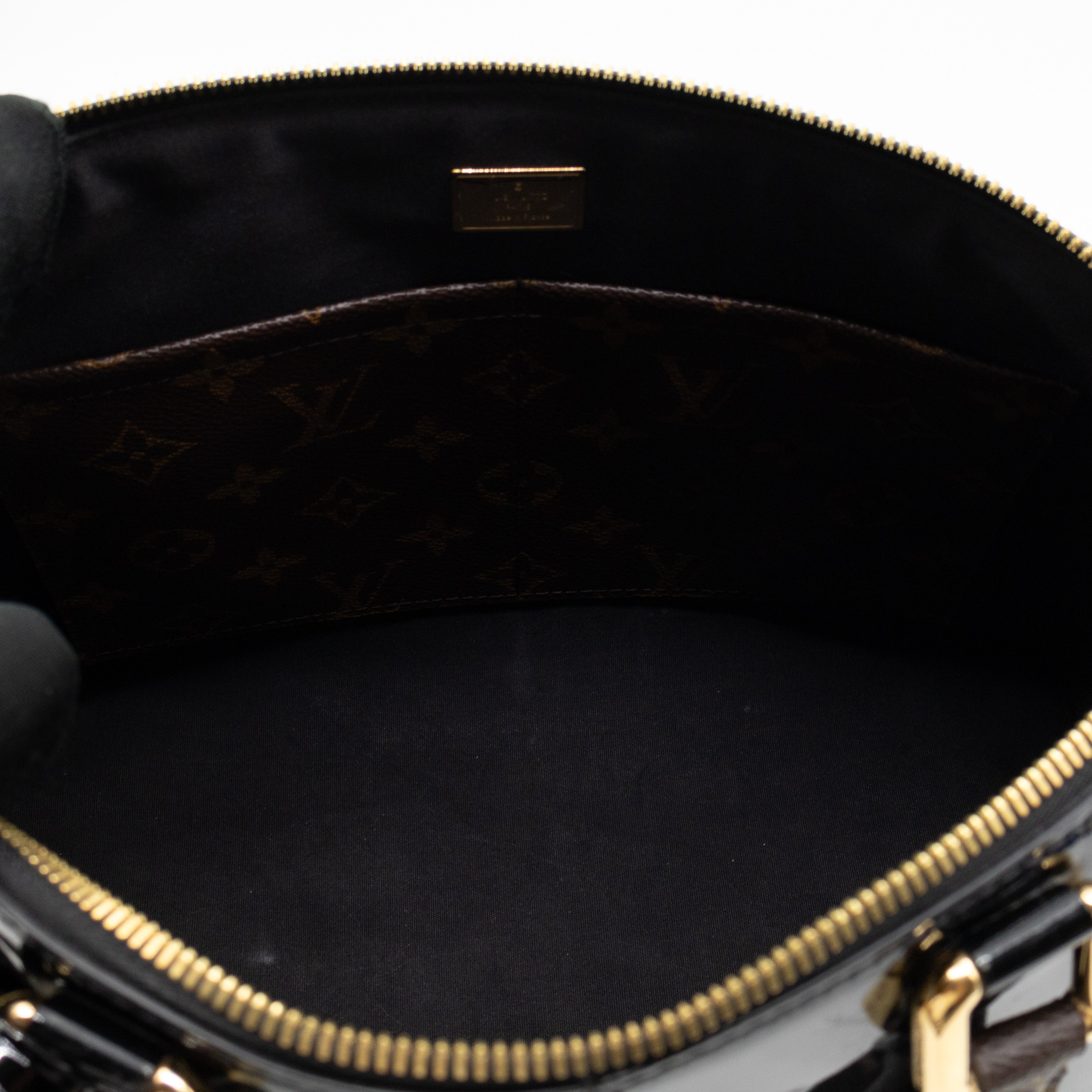 Miroir Tote Metallic Black Vernis