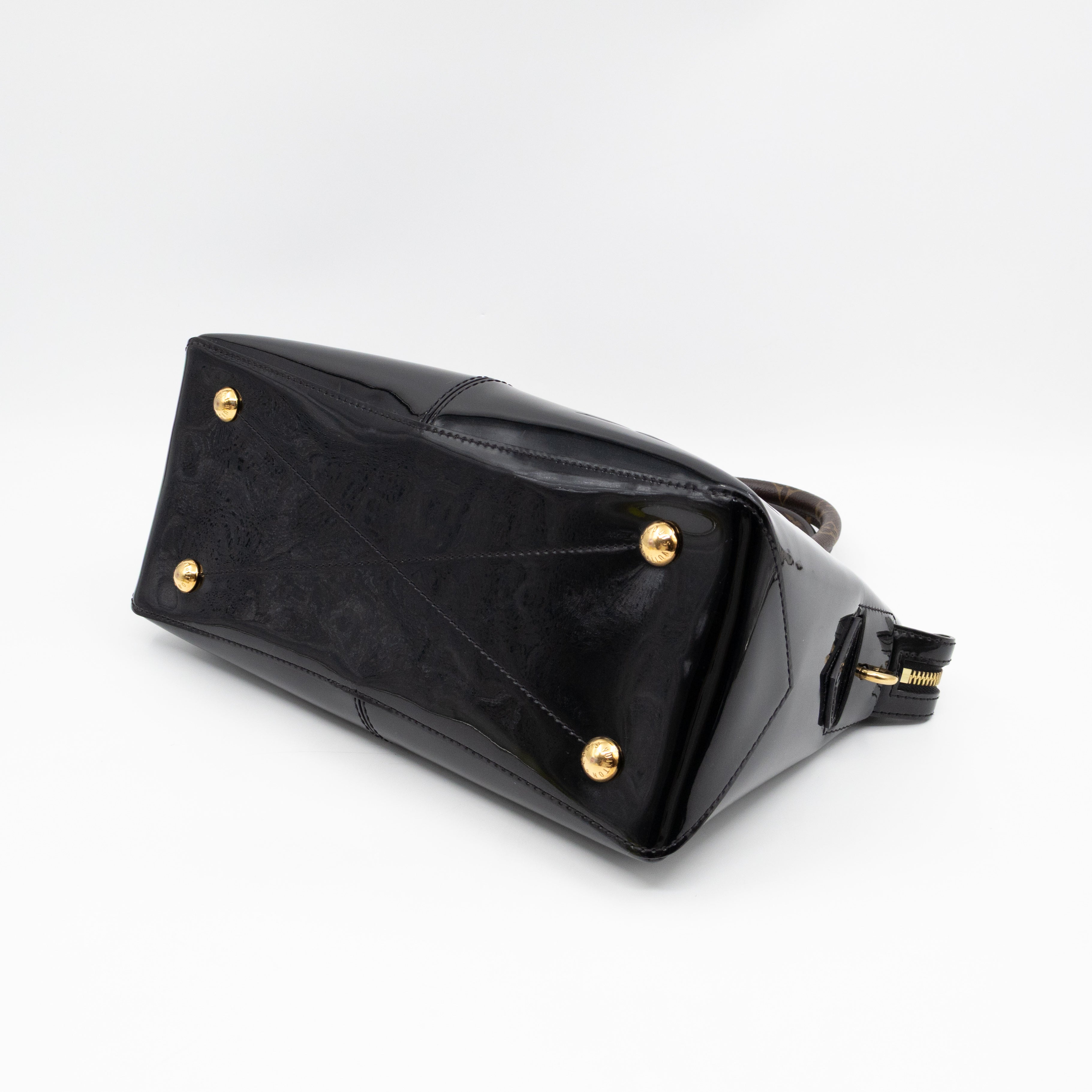 Miroir Tote Metallic Black Vernis