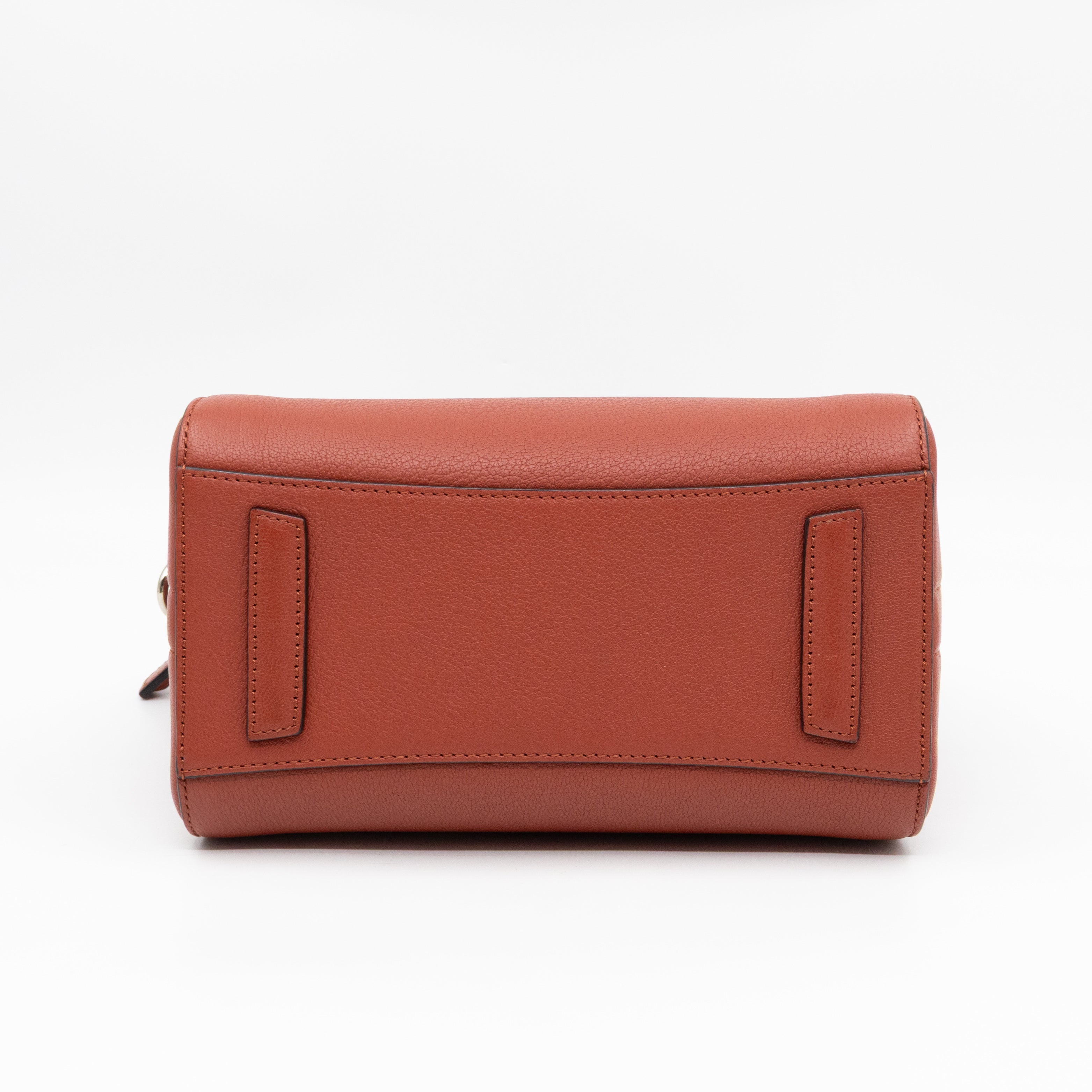 Antigona Small Paprika Grained Leather