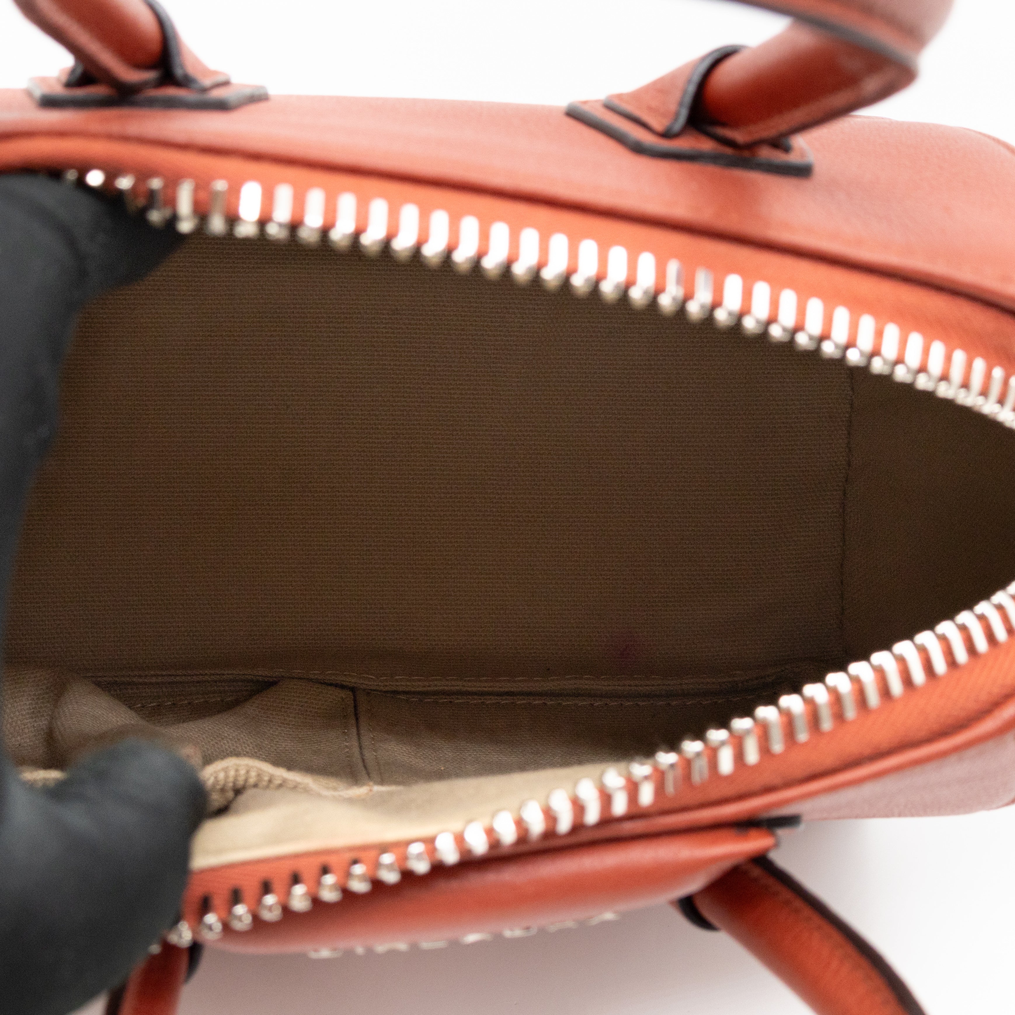 Antigona Small Paprika Grained Leather