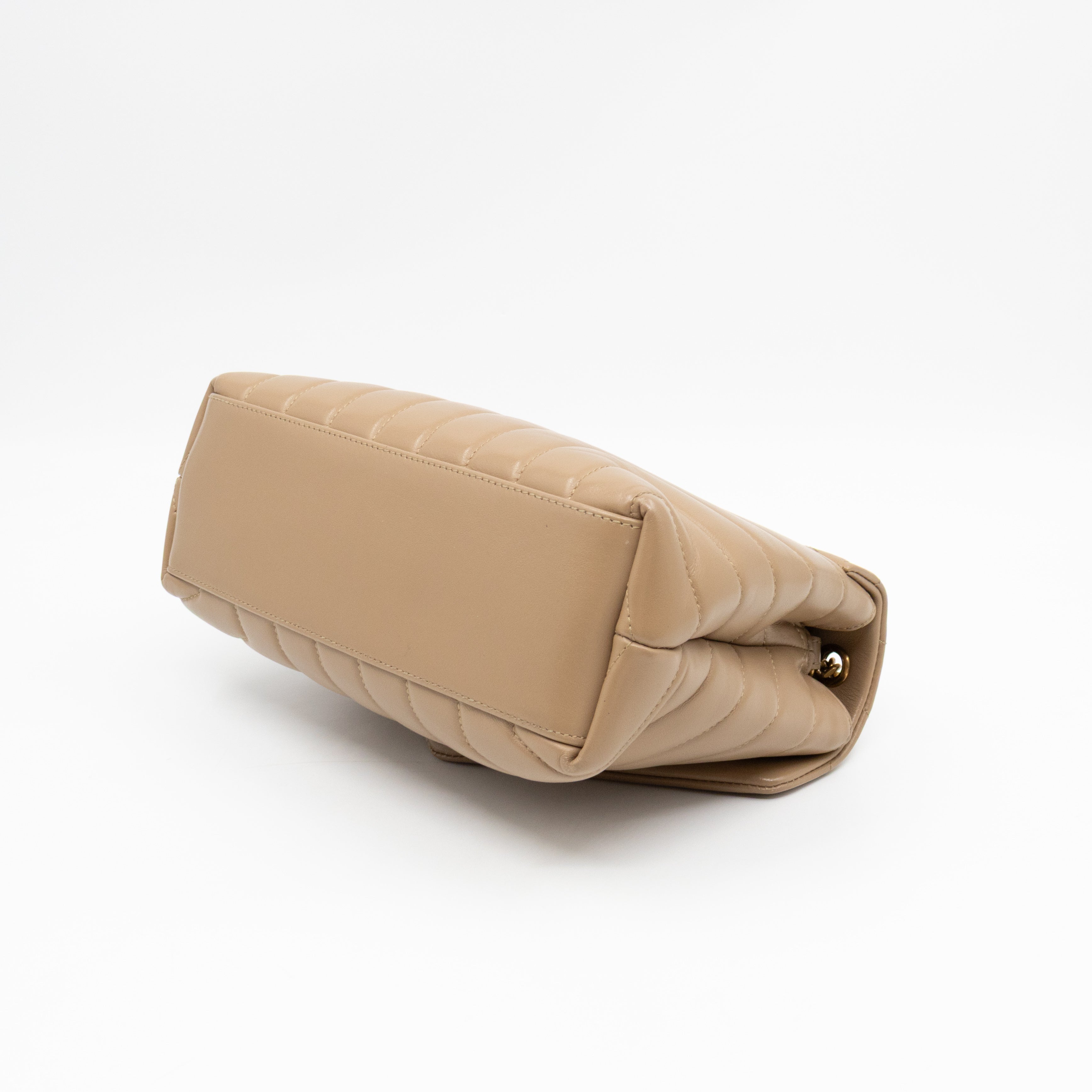Loulou Small Beige Leather