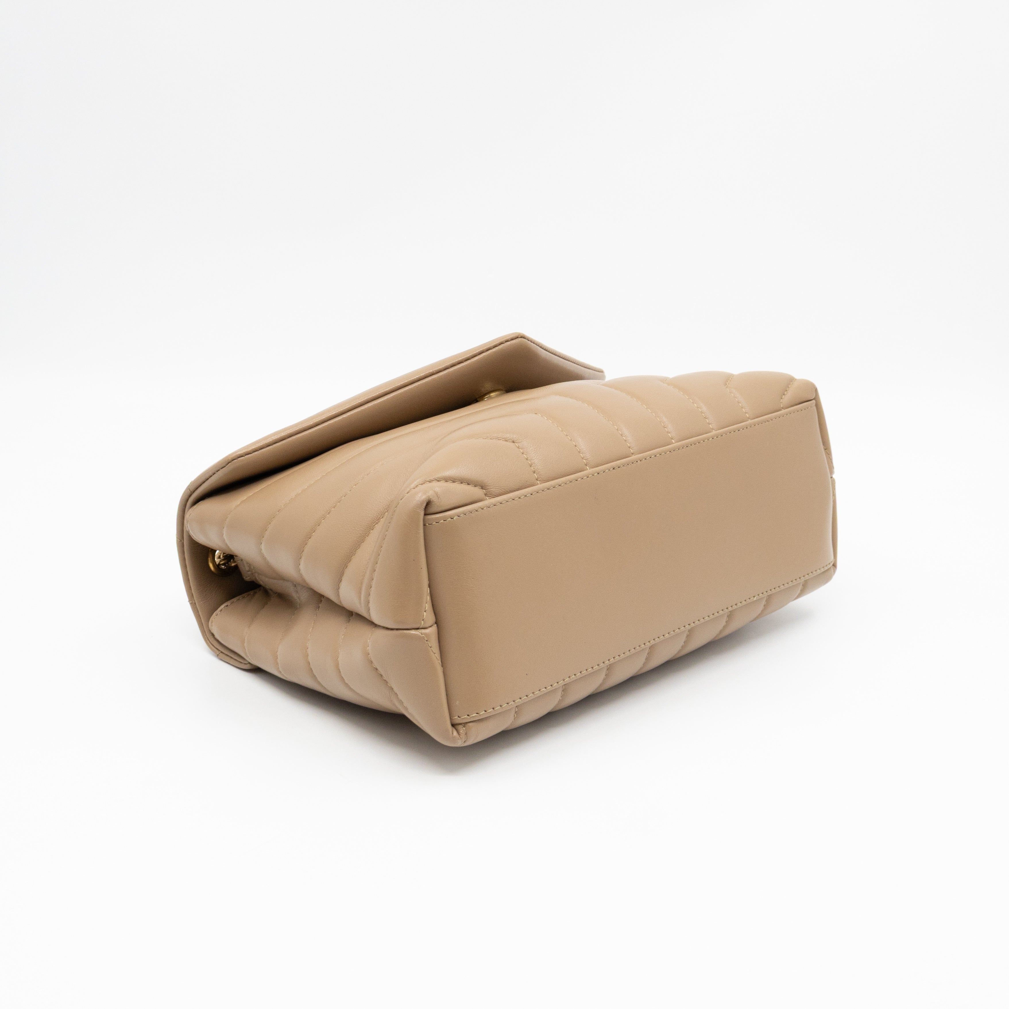 Loulou Small Beige Leather