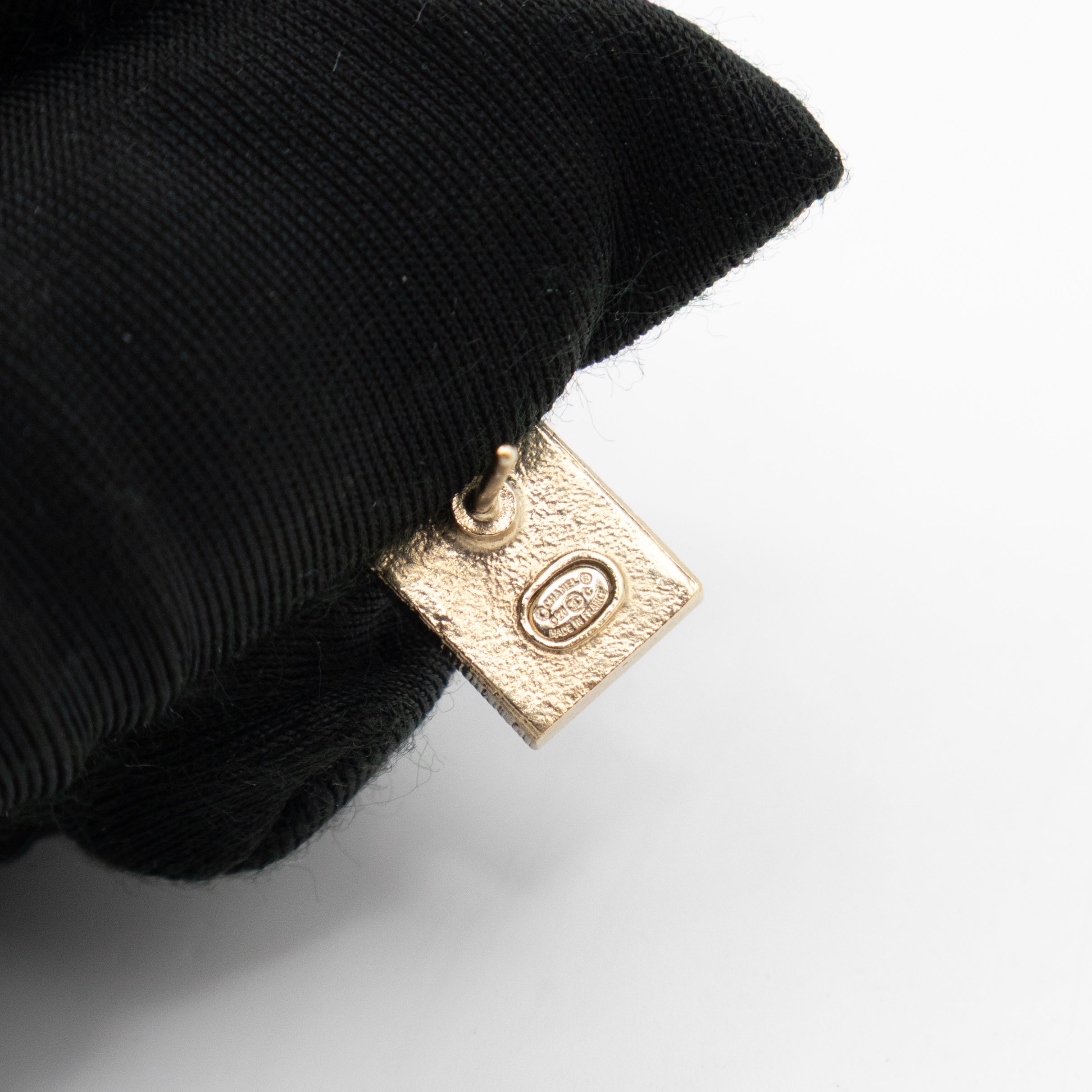 No 5 Perfume Bottle Gold Earrings