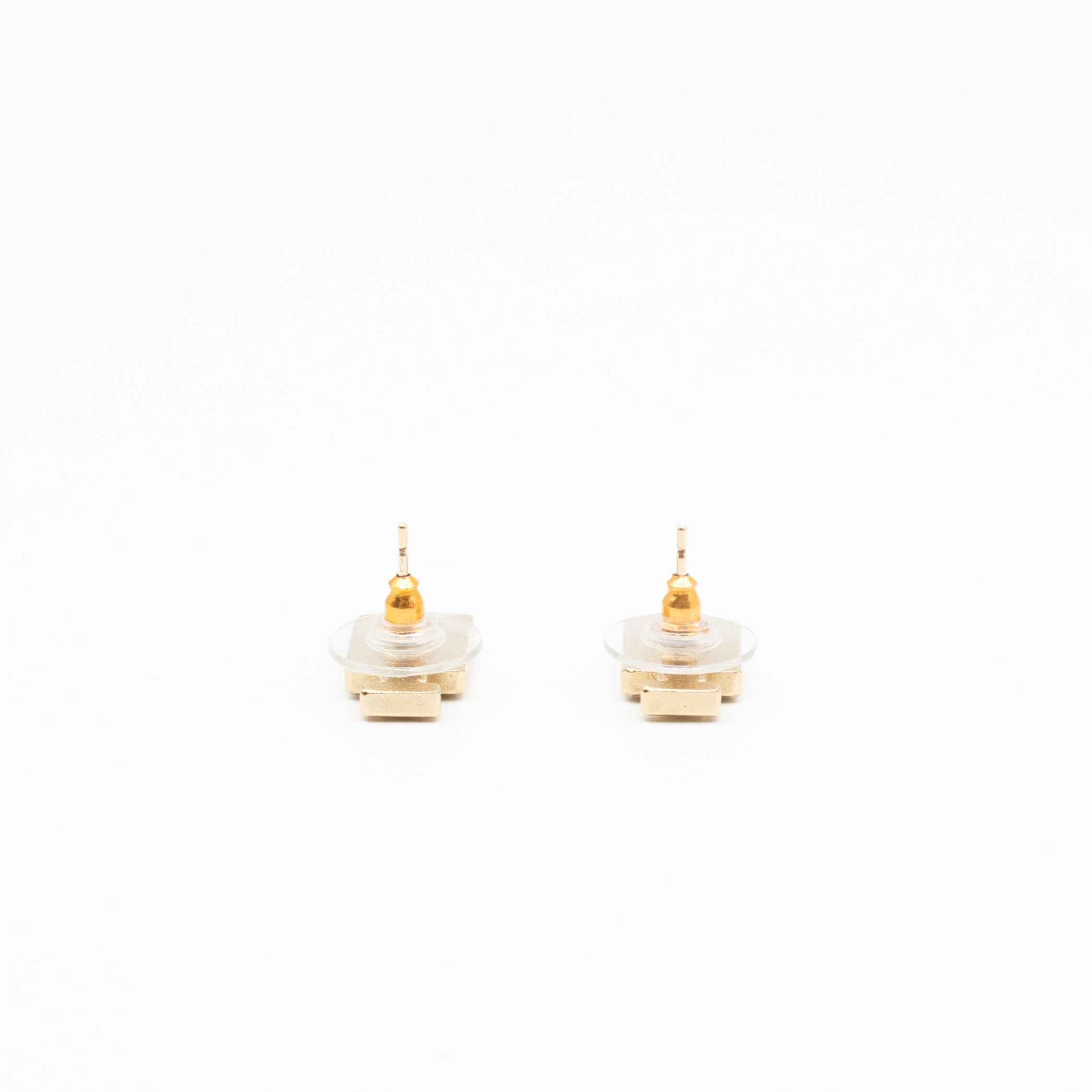 No 5 Perfume Bottle Gold Earrings