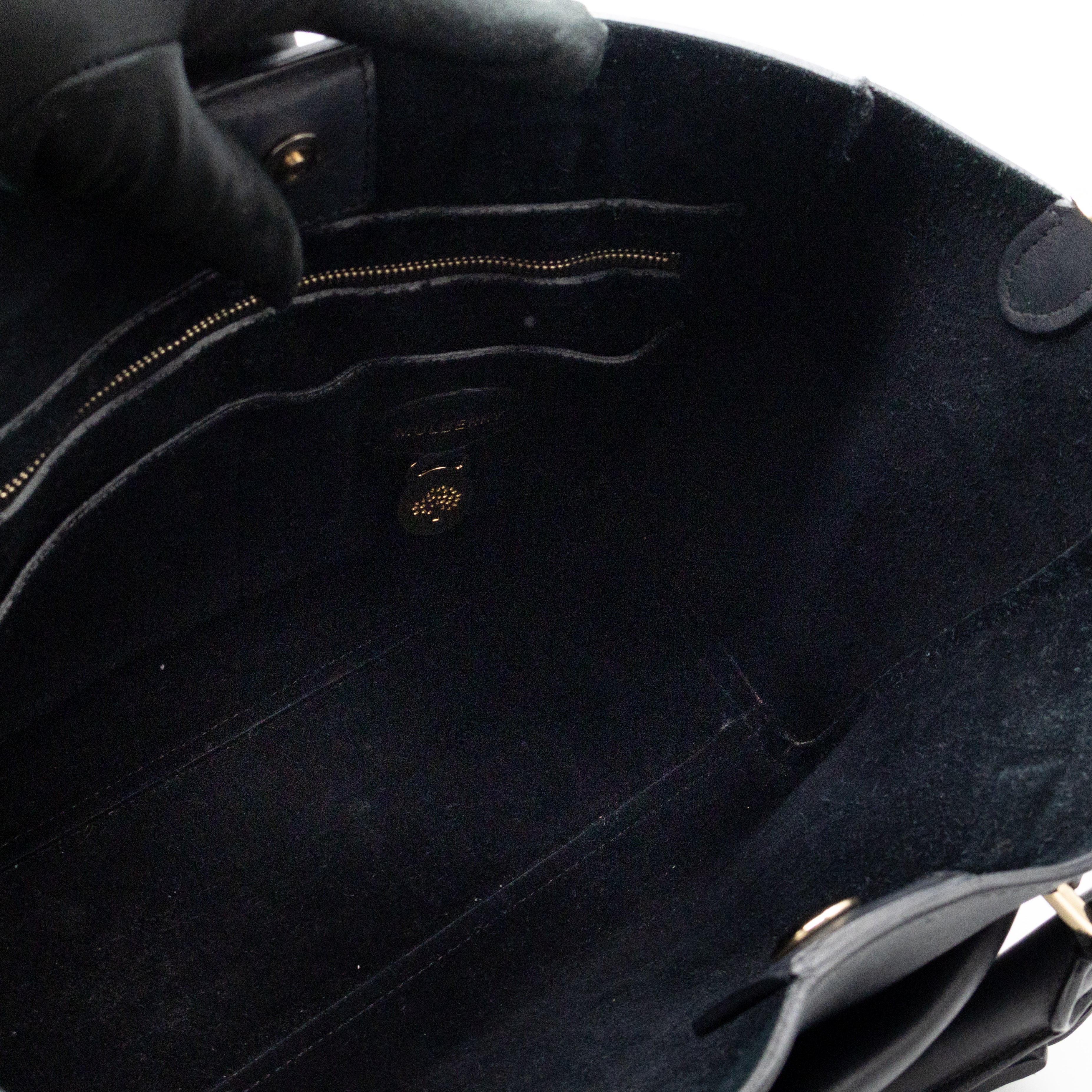 Small Willow Black Leather