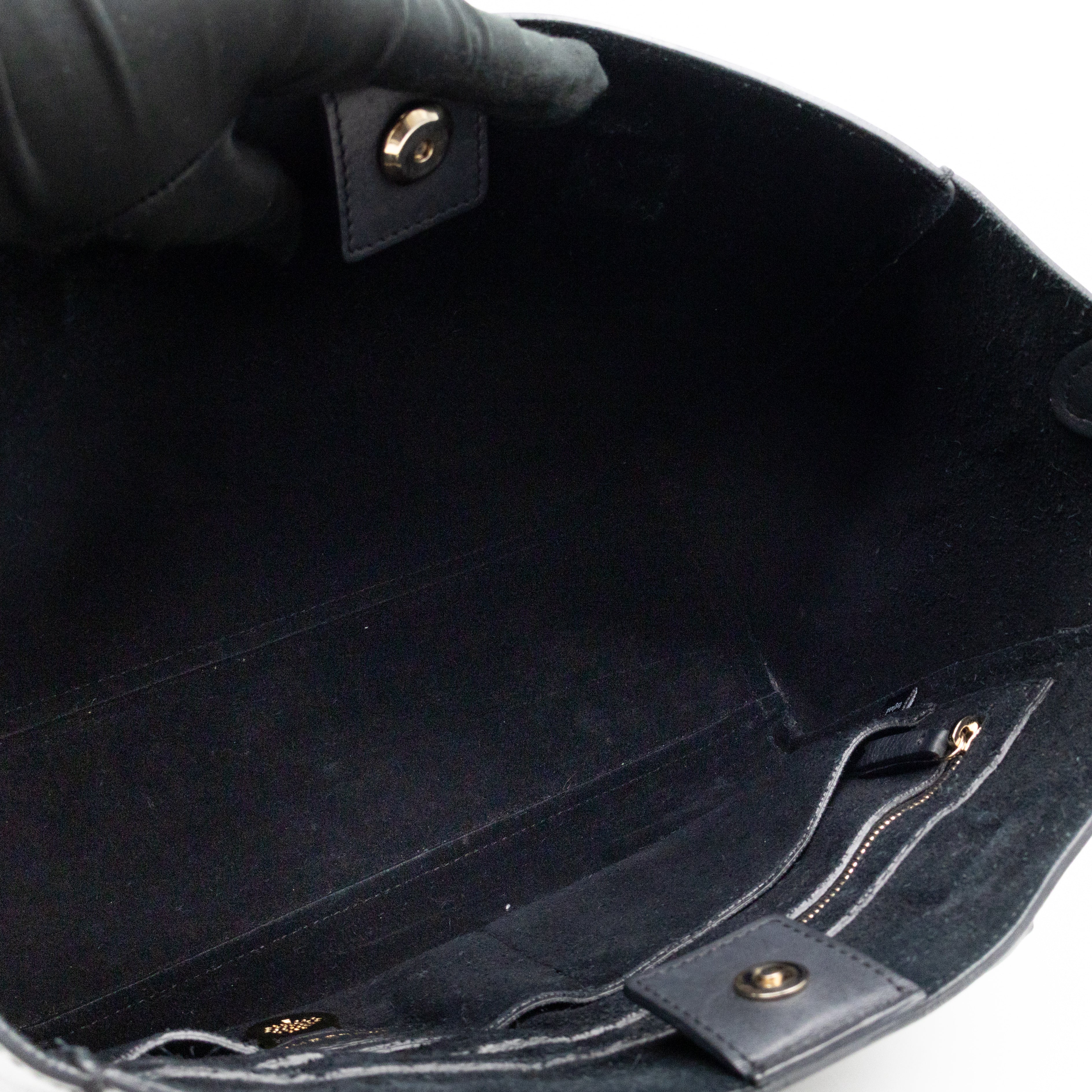 Small Willow Black Leather