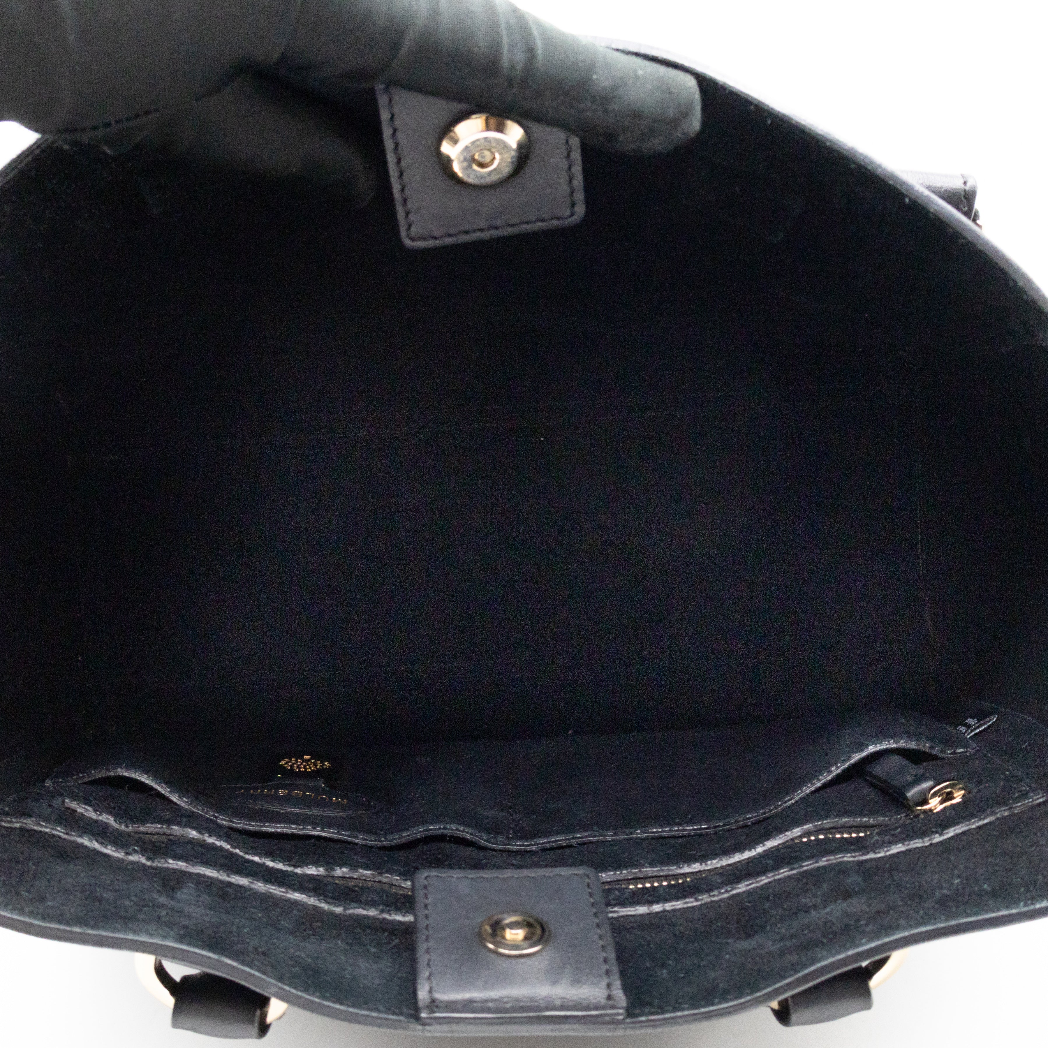Small Willow Black Leather