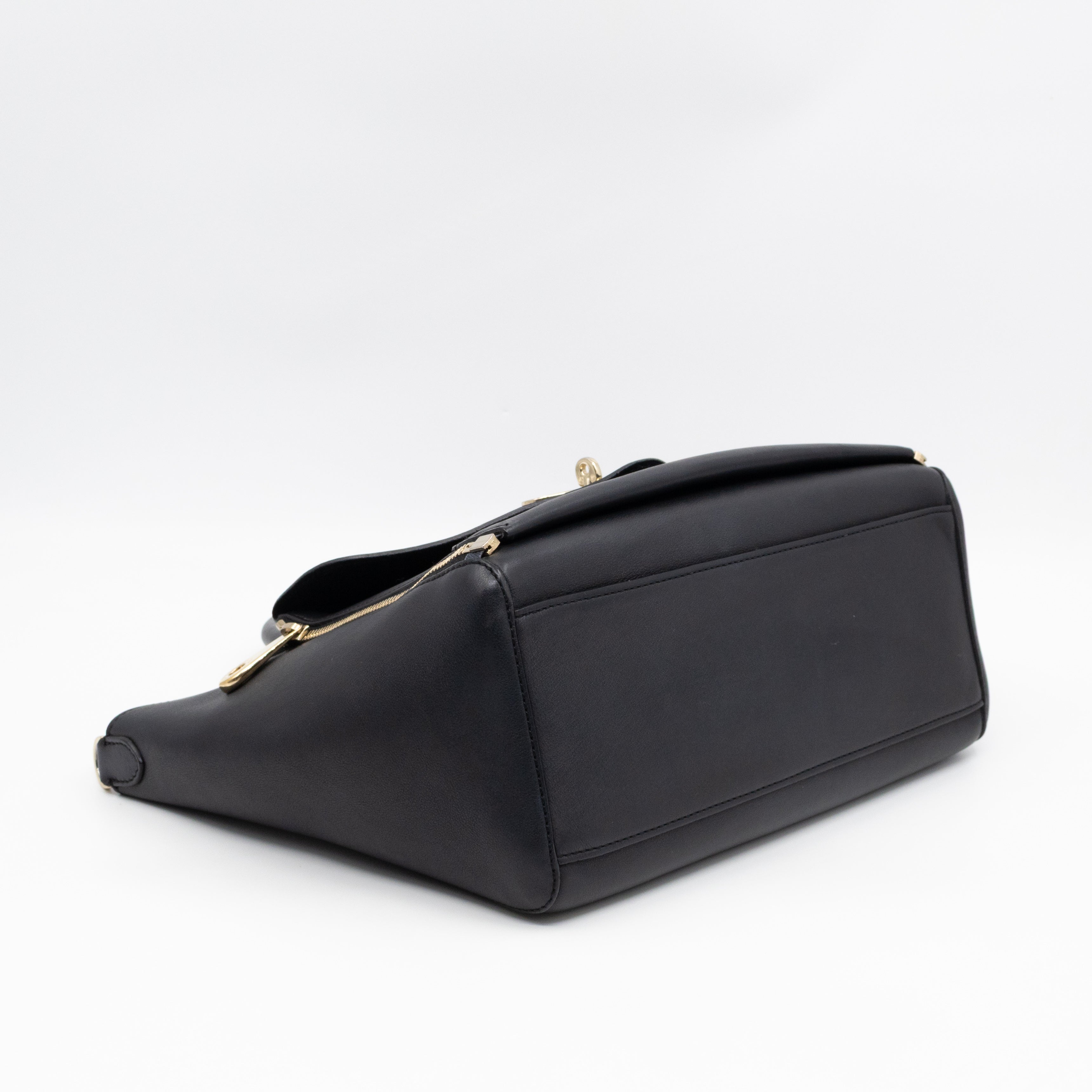 Small Willow Black Leather