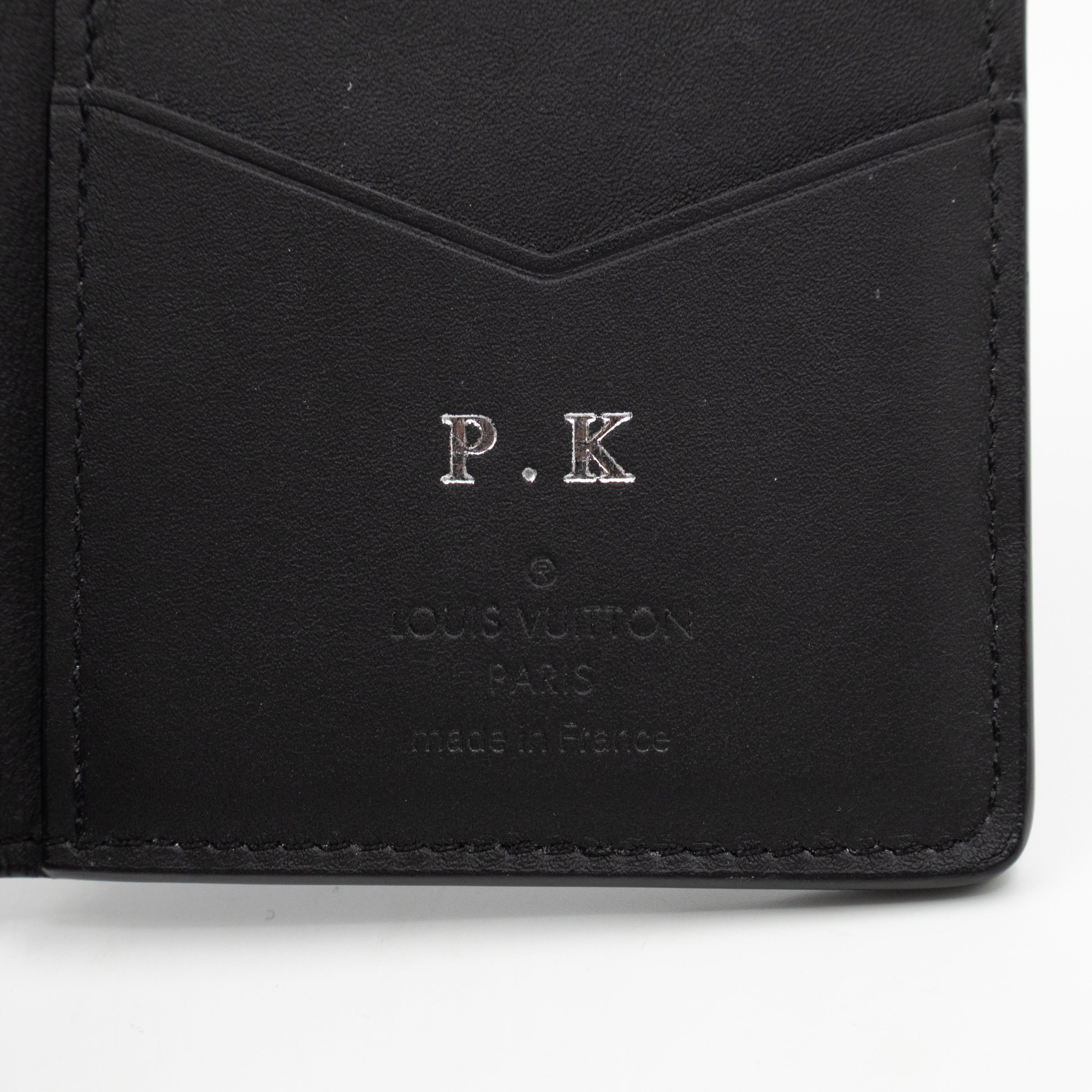 Pocket Organiser Black Shadow Leather