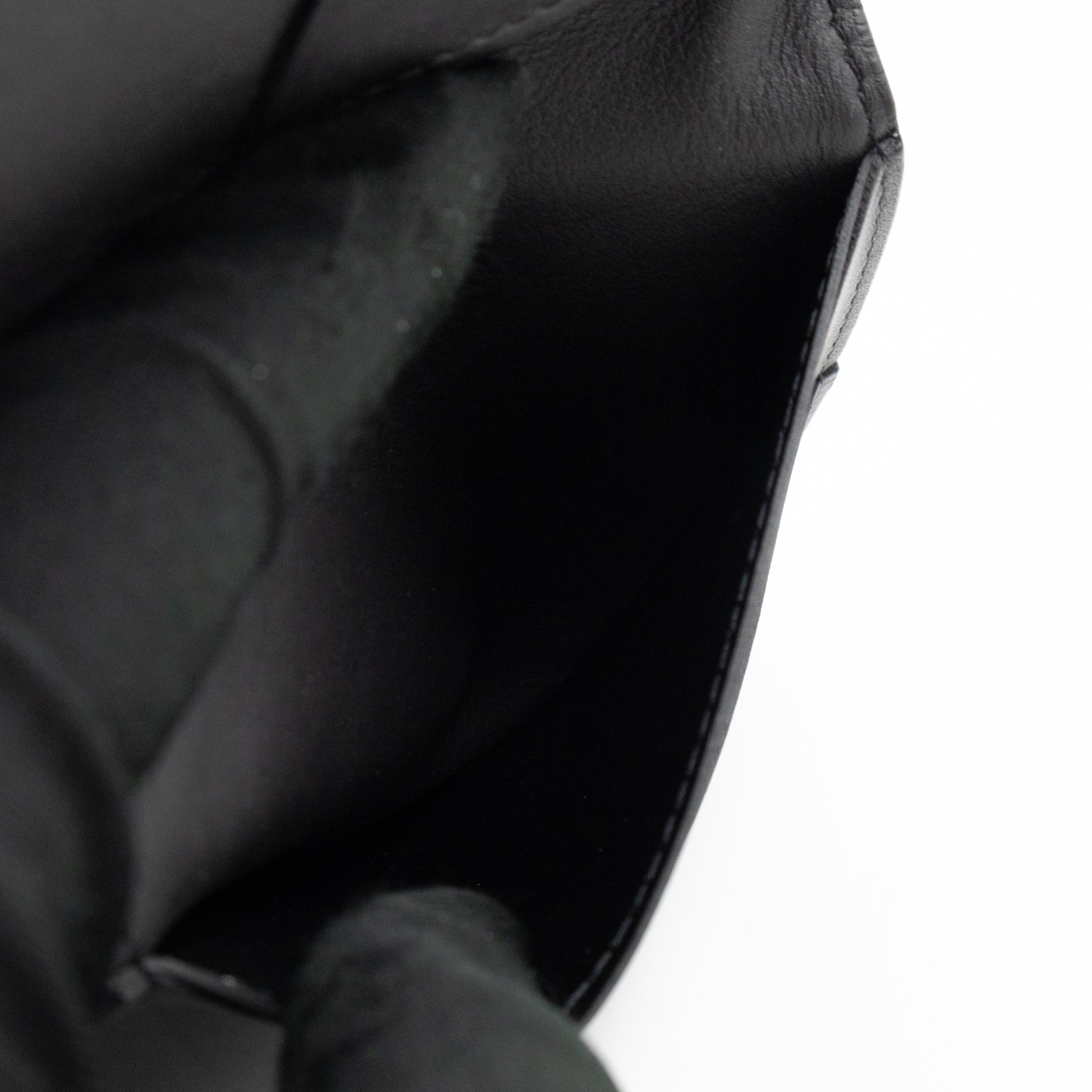 Pocket Organiser Black Shadow Leather