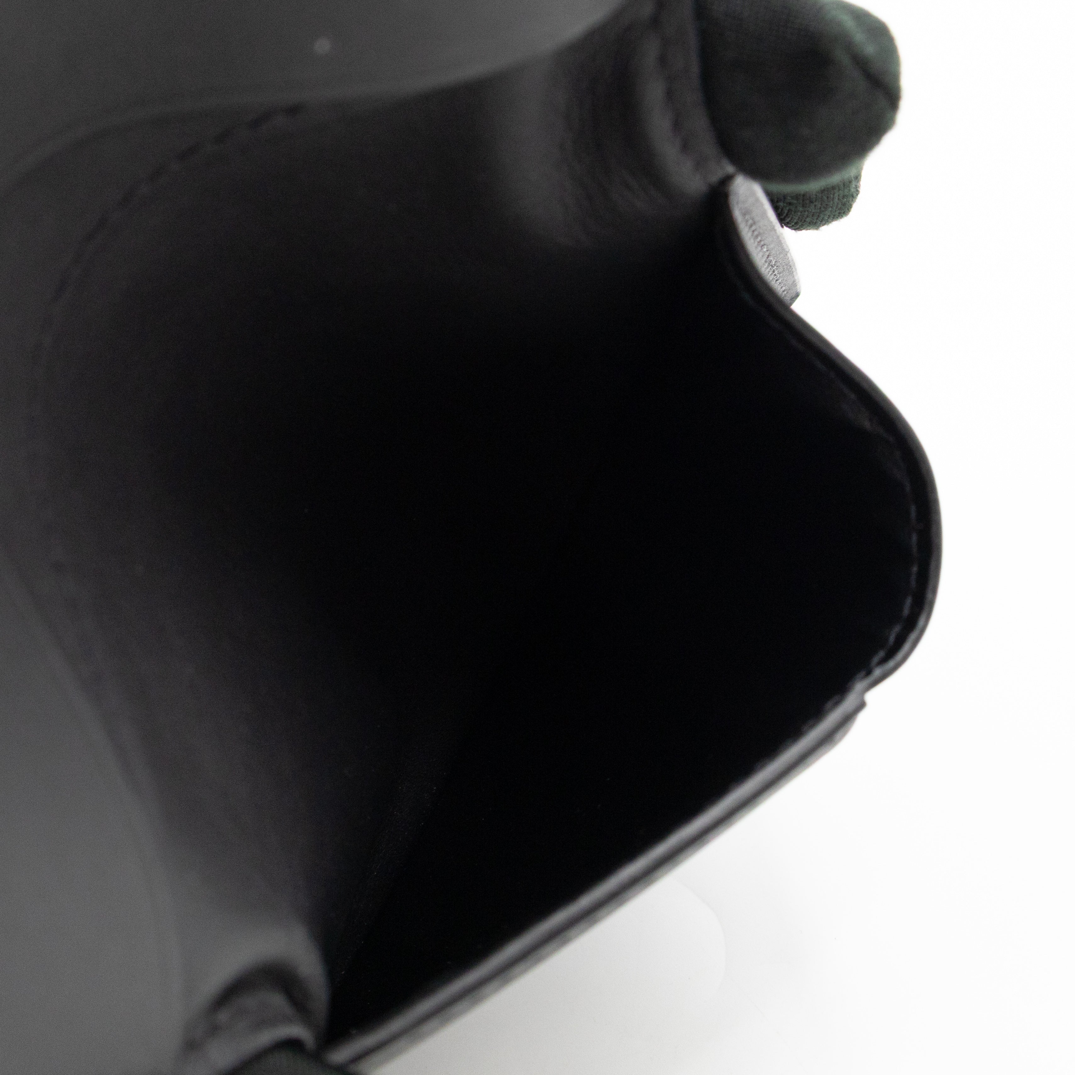Pocket Organiser Black Shadow Leather