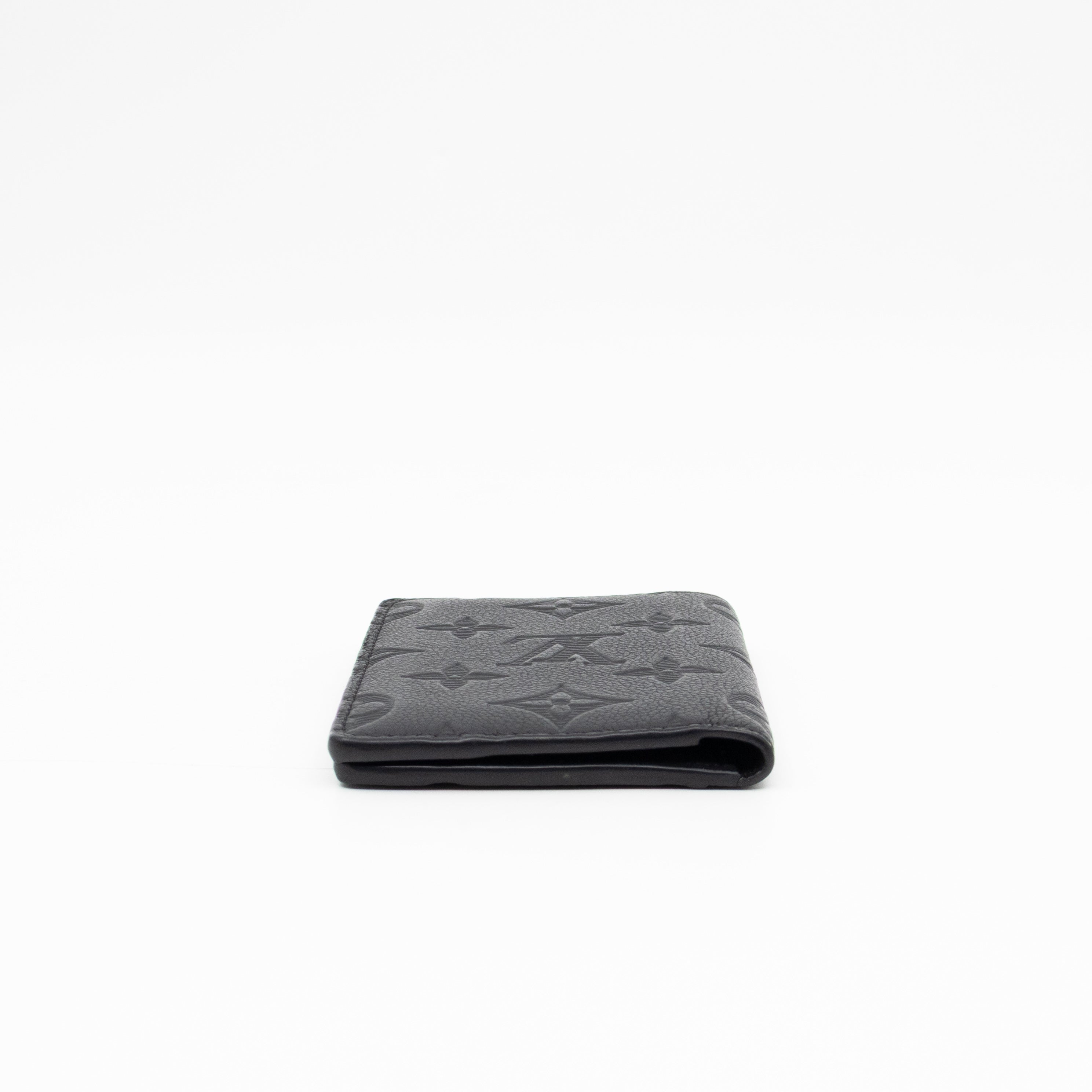 Pocket Organiser Black Shadow Leather