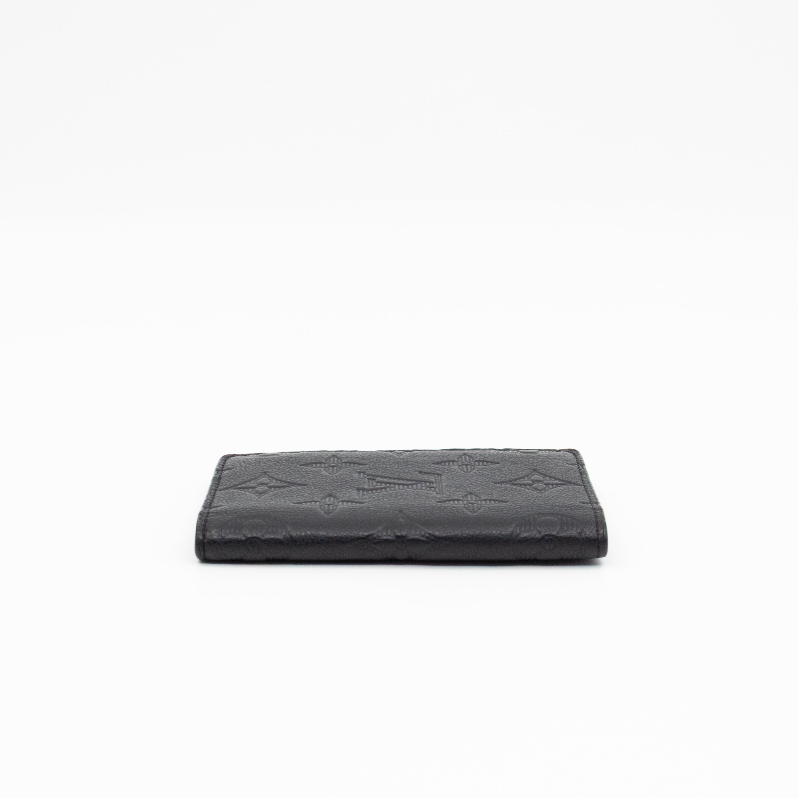 Pocket Organiser Black Shadow Leather