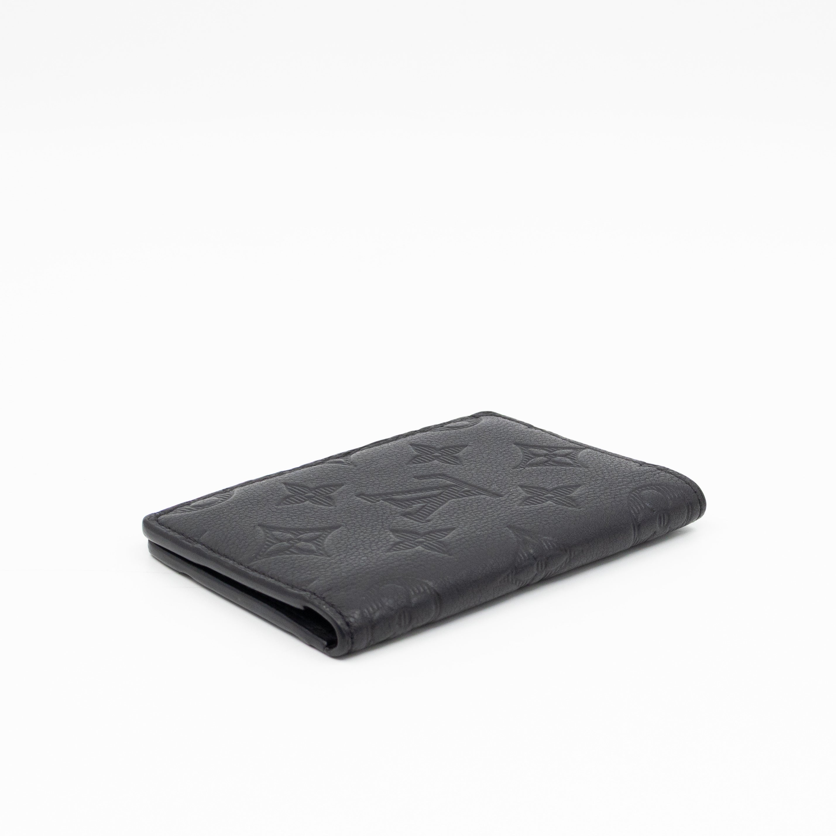Pocket Organiser Black Shadow Leather