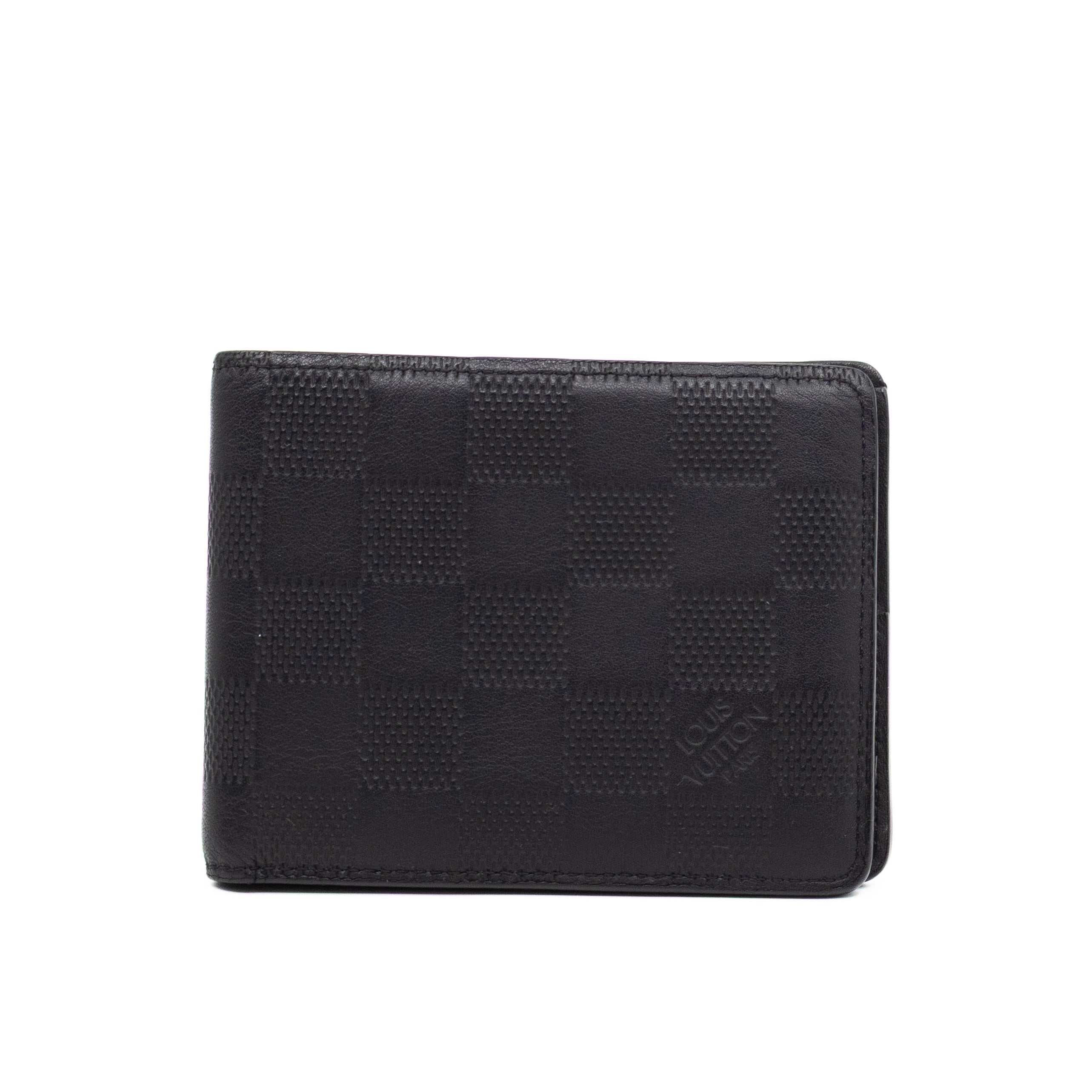 Slender Wallet Black Damier Inifini