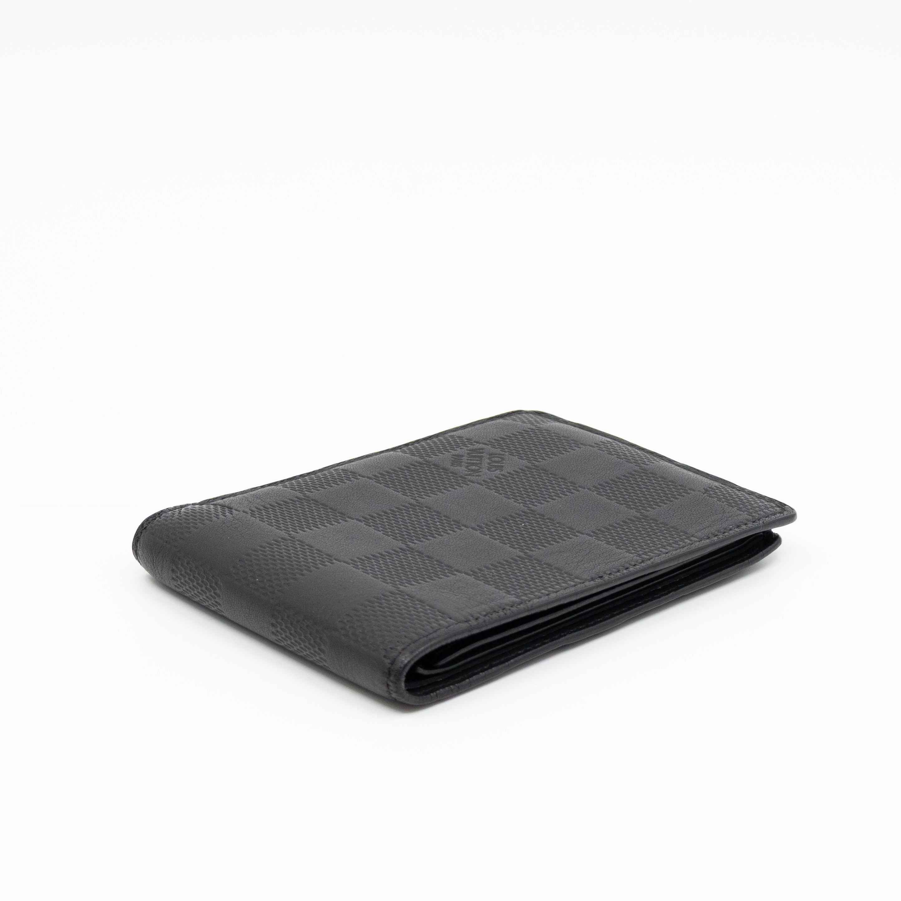 Slender Wallet Black Damier Inifini